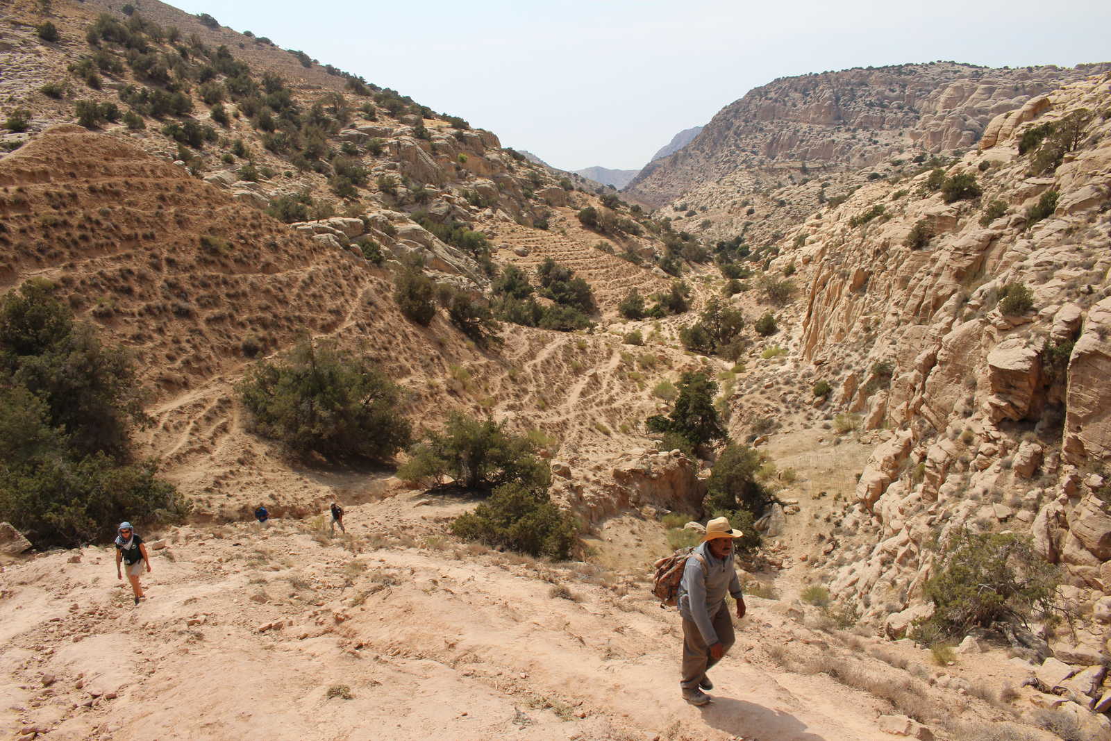Randonnée dans la réserve de Dana en Jordanie © Bonnemaison Olivier