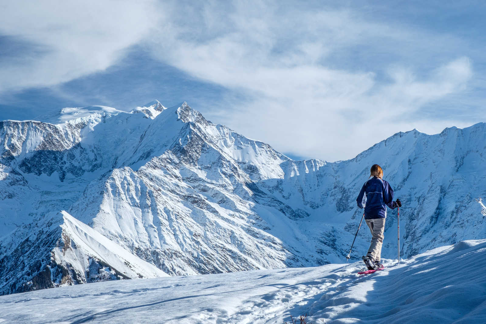 randonnée en raquette au Massif du Mont Blanc © Cthoquenne