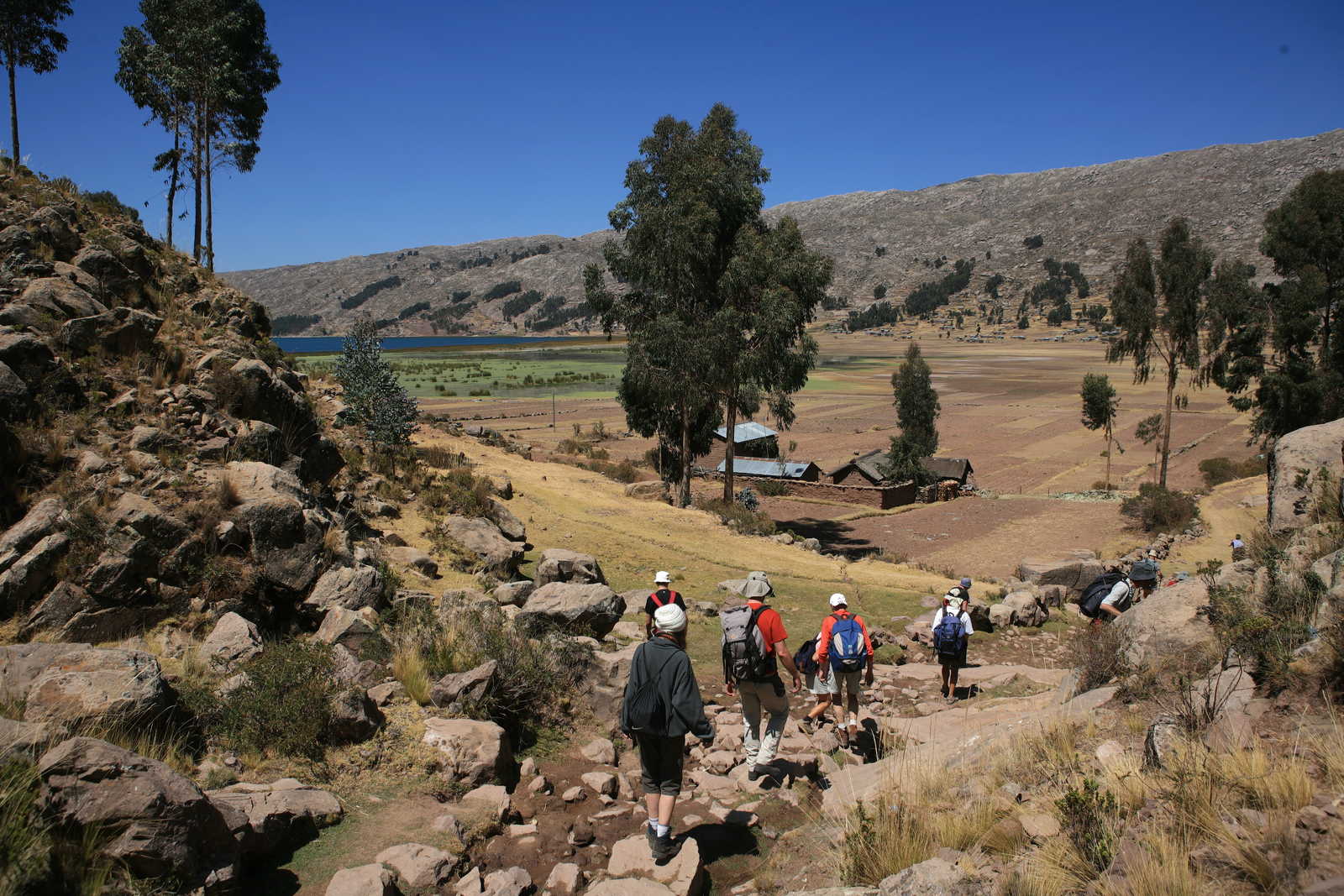 Randonnée sur la péninsule de Ccotos, Lac Titicaca © D. RIVAS