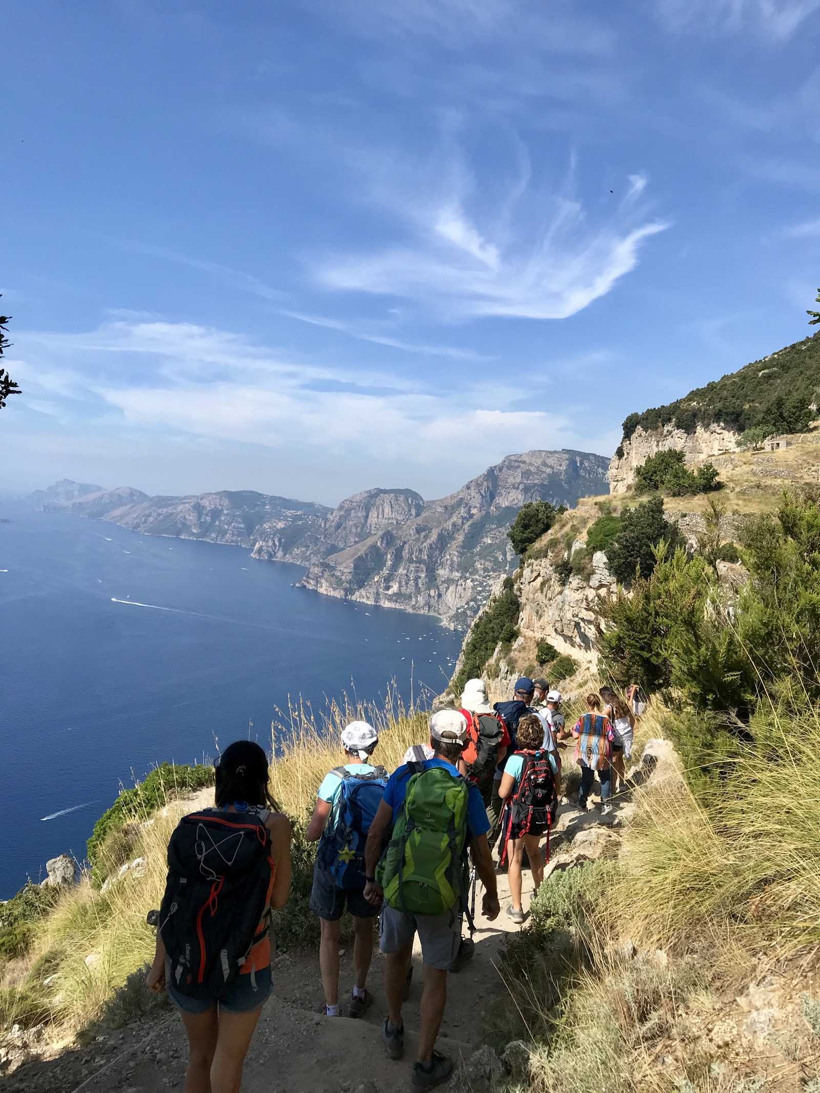 Randonnée sur le sentier des Dieux sur la côte amalfitaine en Italie © Huillier Cathy