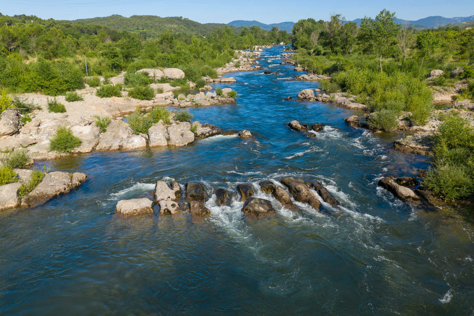 Rivière de l'Orb fleuve dans le Massif Central © Bassil Melkan