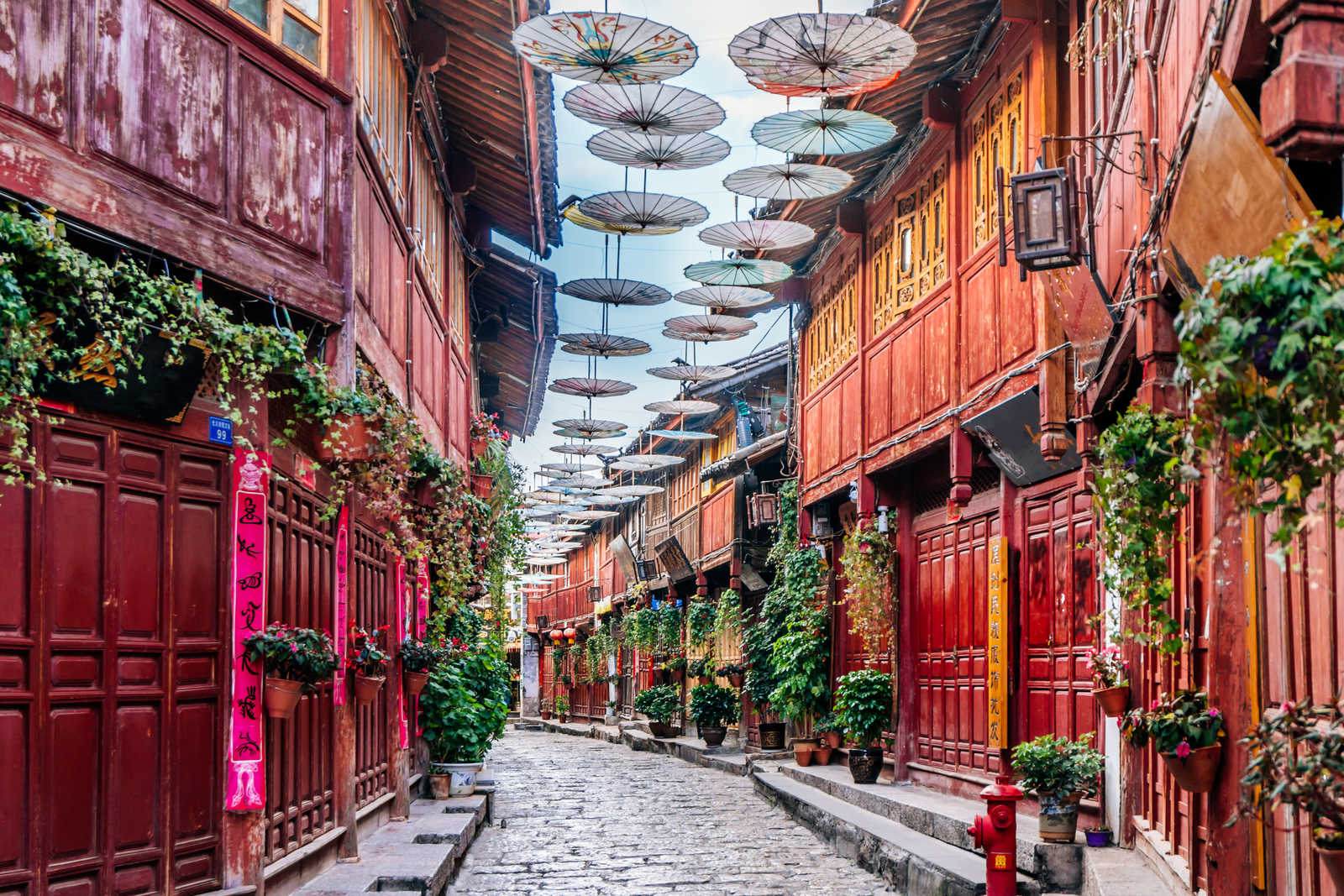 Rue de la vieille ville de Dayan à Lijiang dans la province Yunnan © Govan