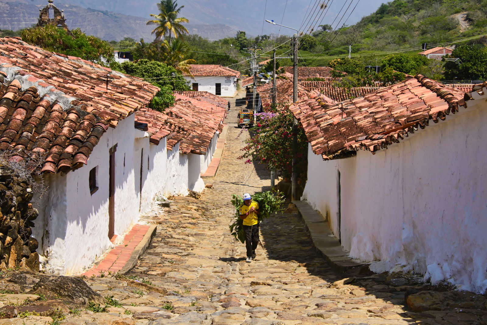 Rues pavées de Guane, Santander, Colombie © Raquelm.