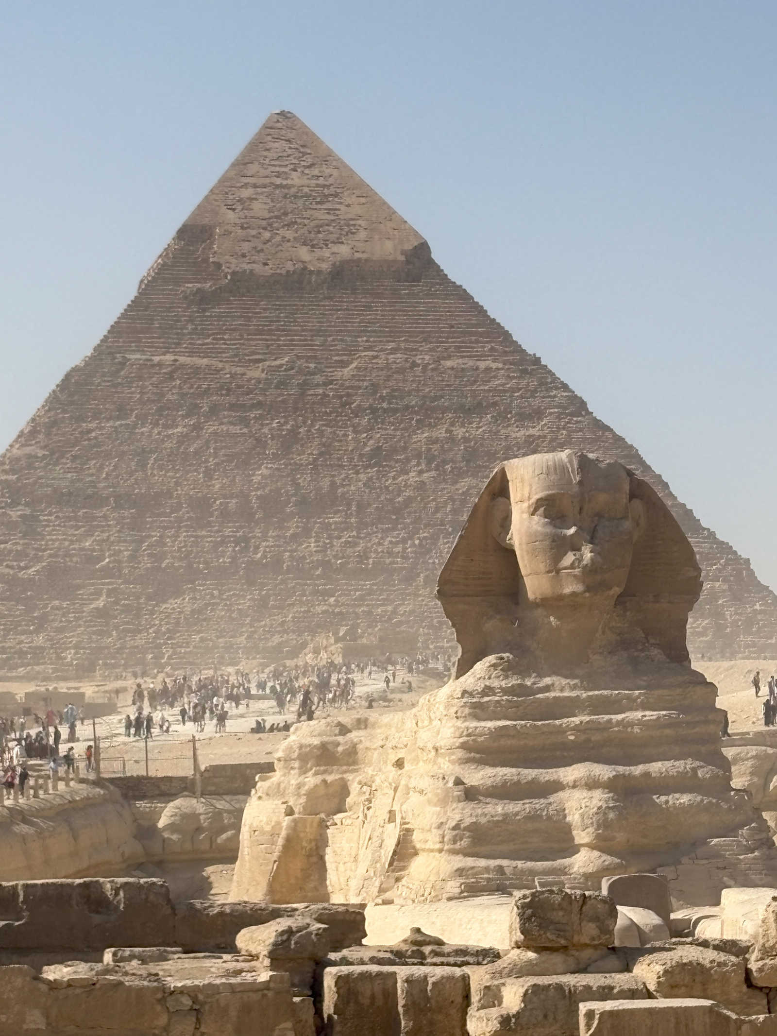 Sphinx et Pyramide de Khephren en Egypte © Autran Olivier