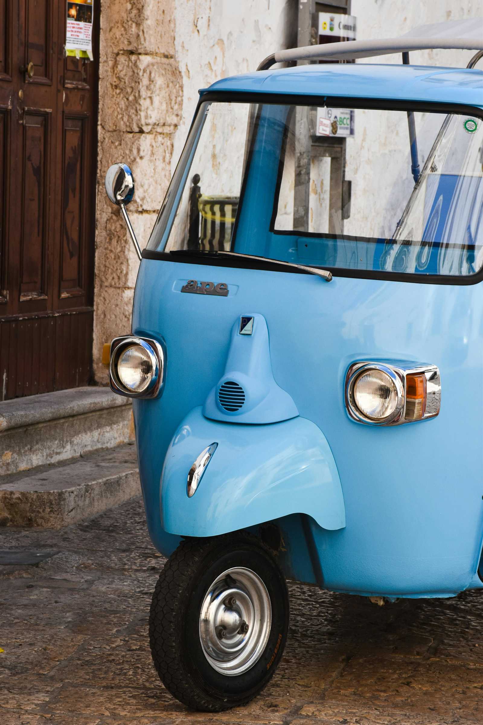 Tuk tuk italien bleu © Axp Photography