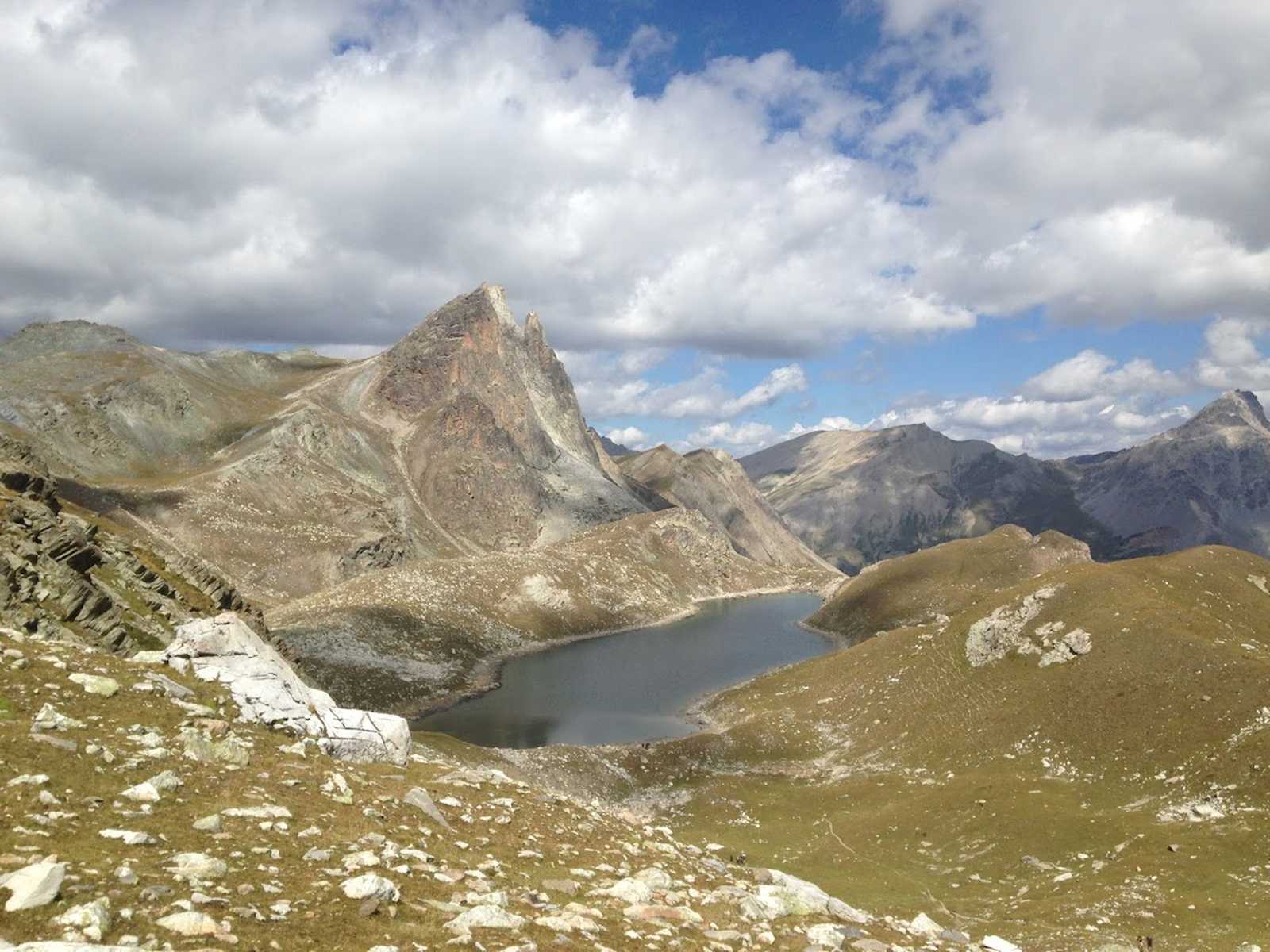 Vue sur le lac superieur de Marinet , Ubaye © Vigneron Perrine