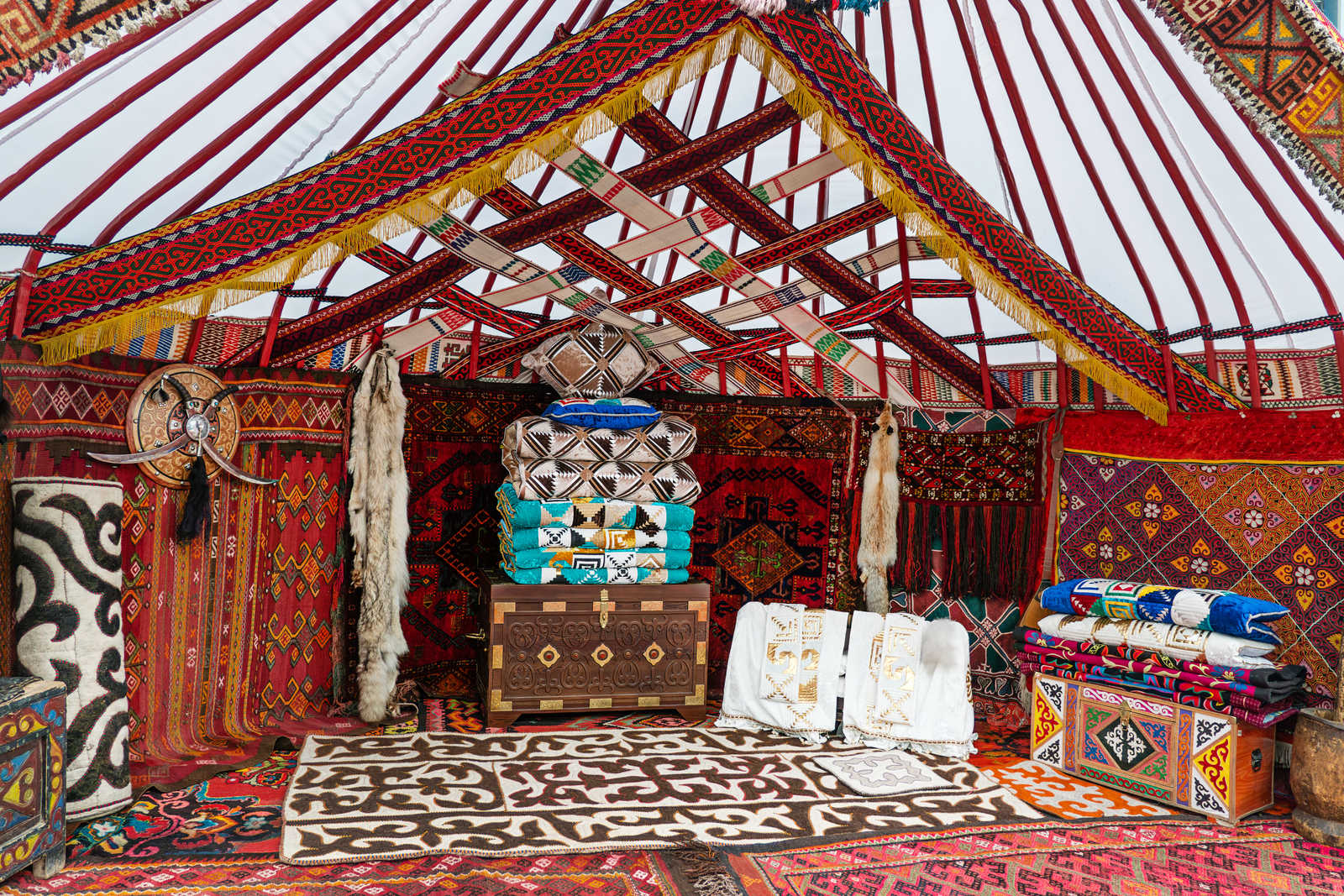 Yourte kazakhe au musée d'Astana © Diy13