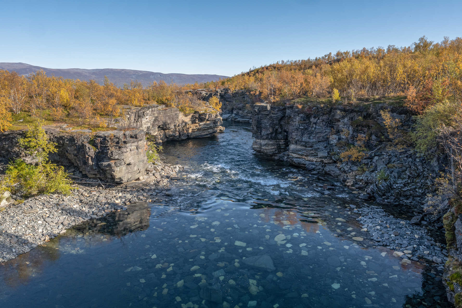 Abisko, Parc national, paysage de Laponie au nord de la Suède