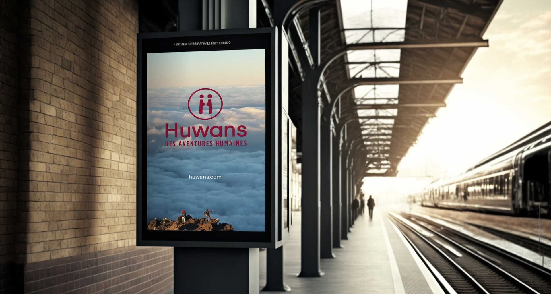 Affichage Huwans gare Paris