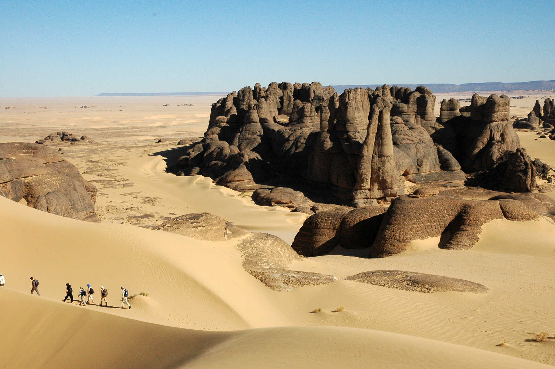 Aiguilles de Tin Akacheker, Tassilis du Hoggar, Algérie - © Martin Laprade Nicolas Aiguilles de Tin Akacheker, Tassilis du Hoggar, Algérie