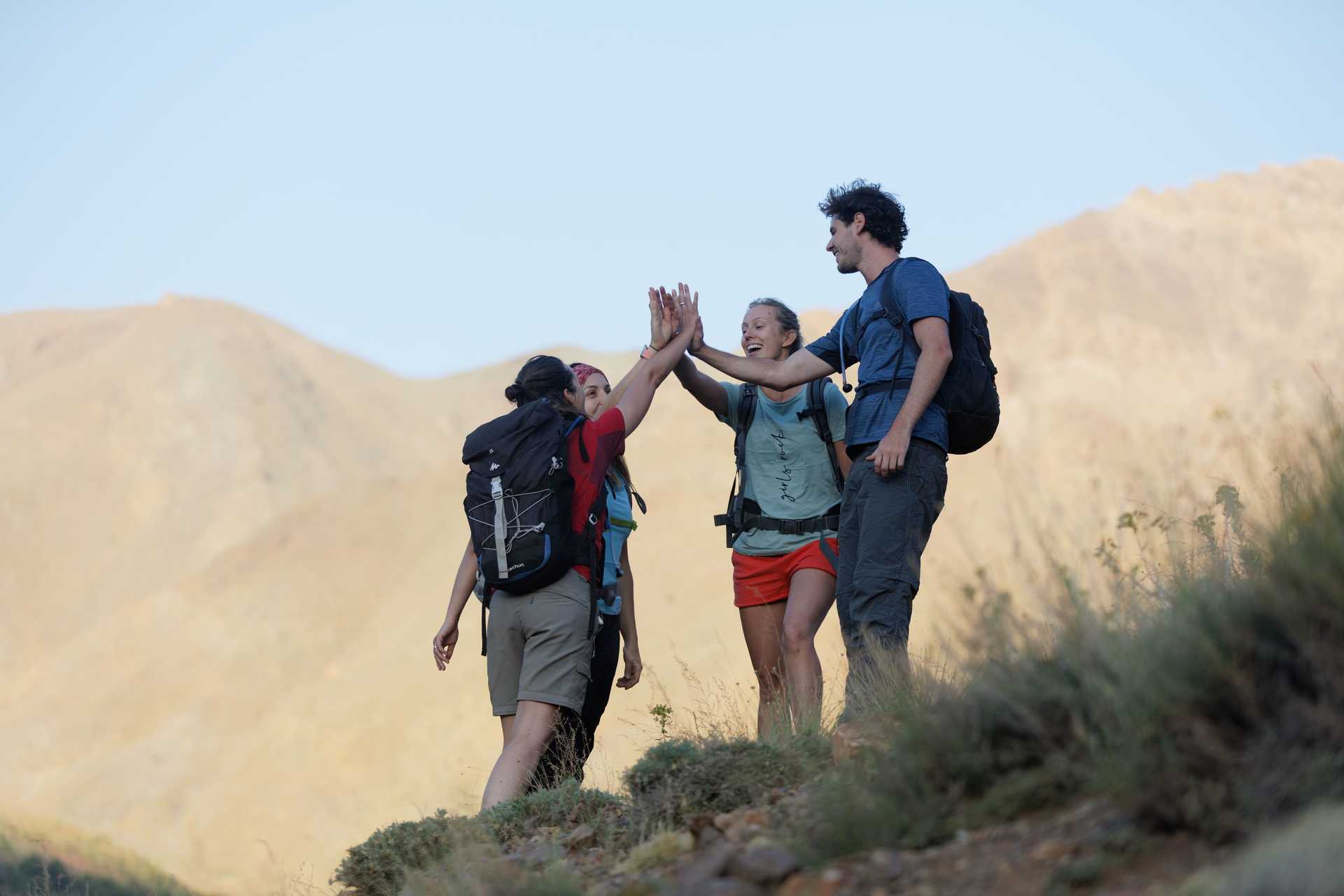 Arrivée au col, Maroc