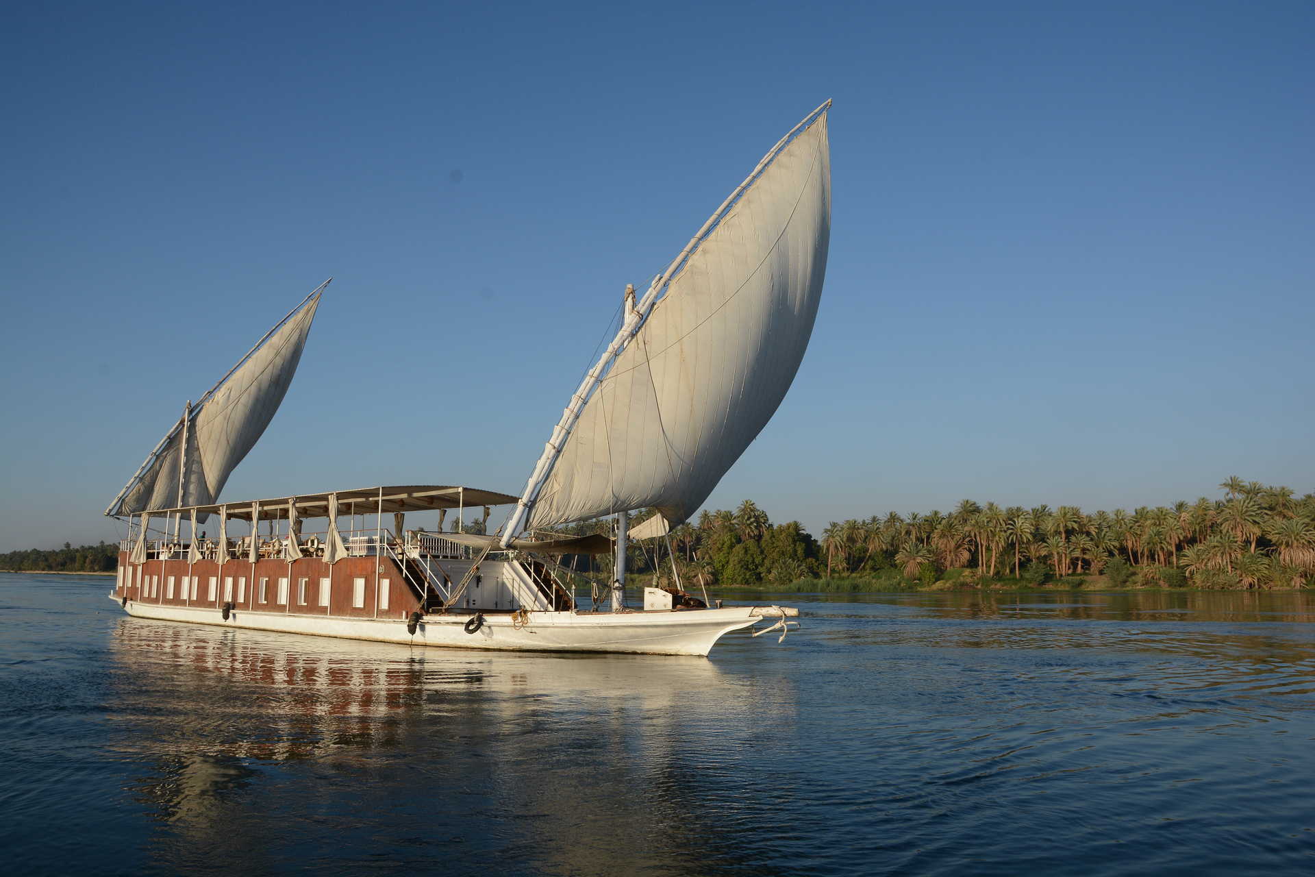 Bateau dahabieh sur le nil