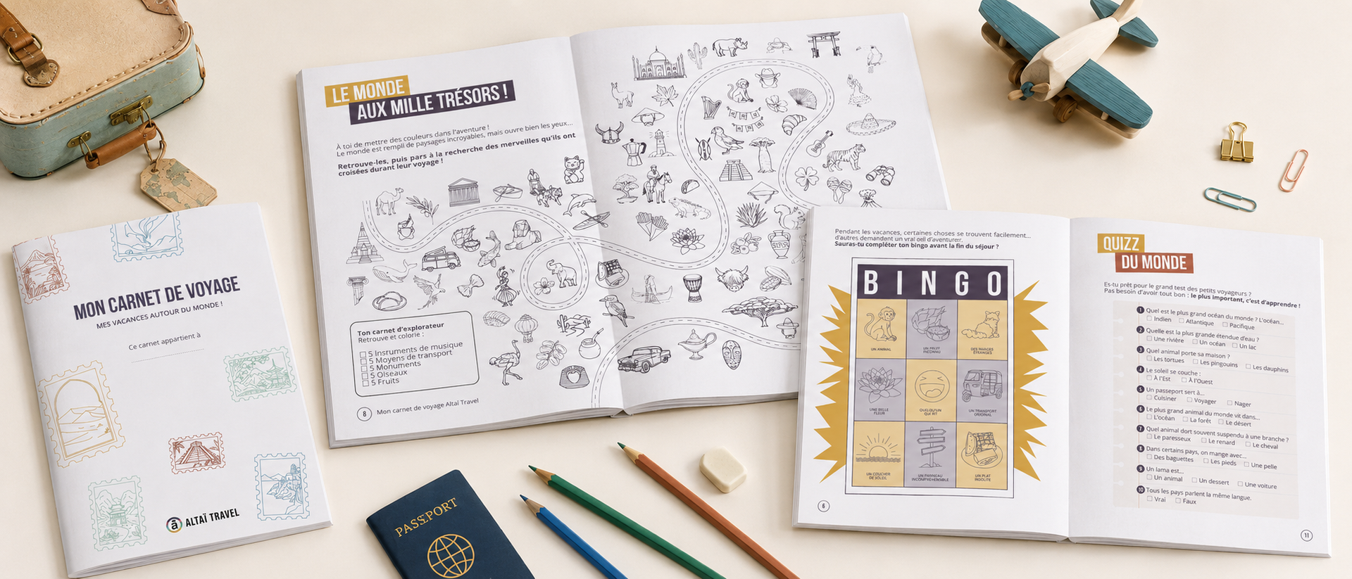 Carnet de voyage pour les enfants Altai Travel