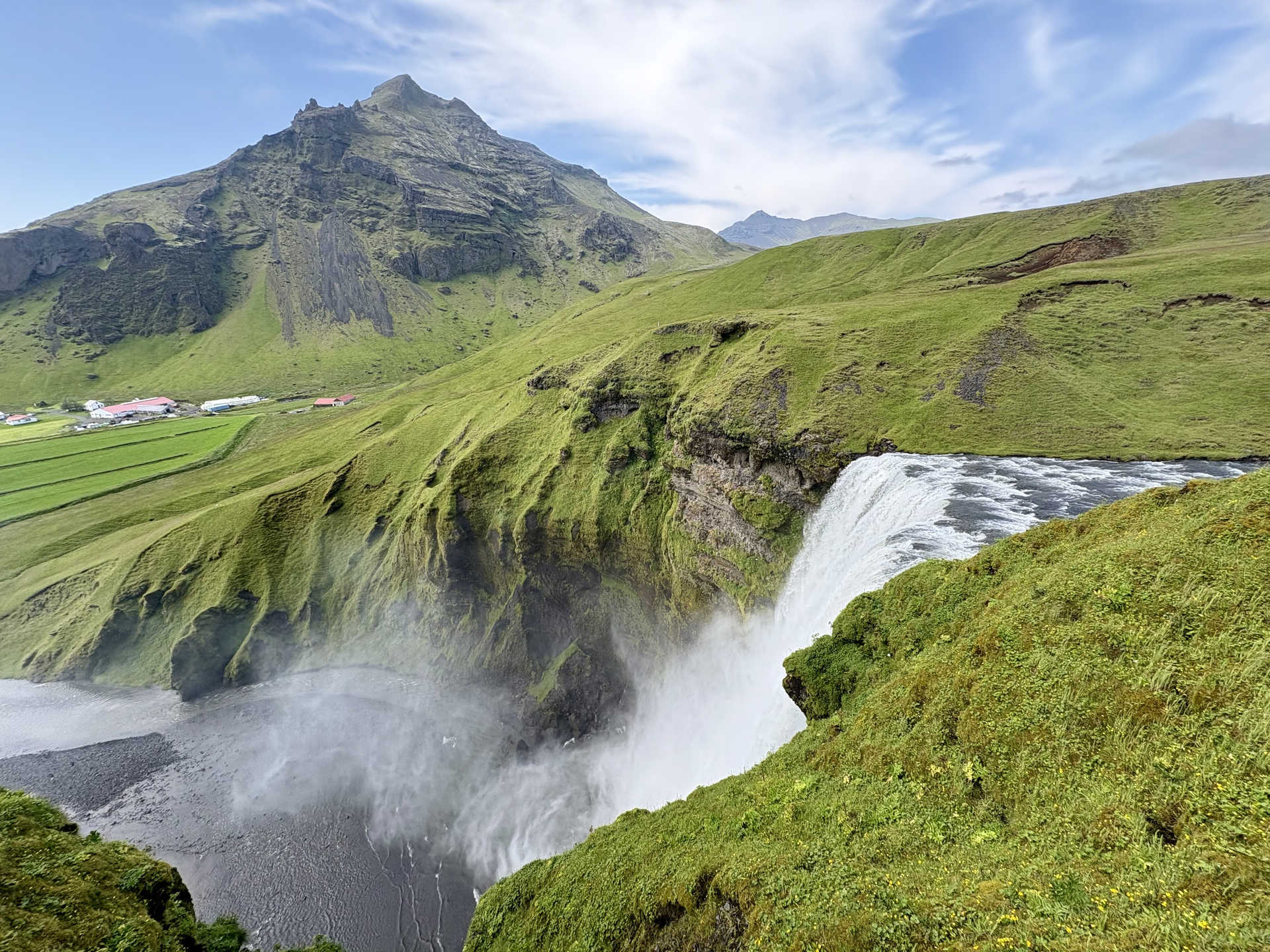 Cascade de Skogafoss en Islande