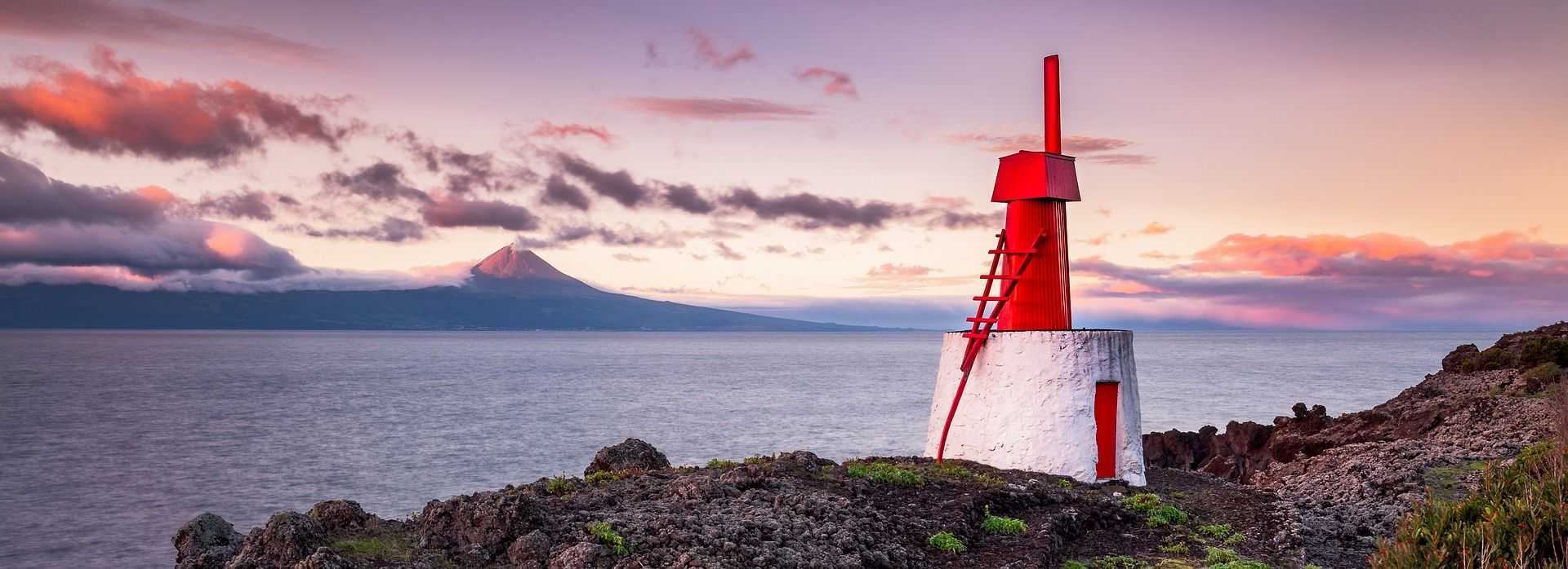 Coucher du soleil sur Pico aux Açores