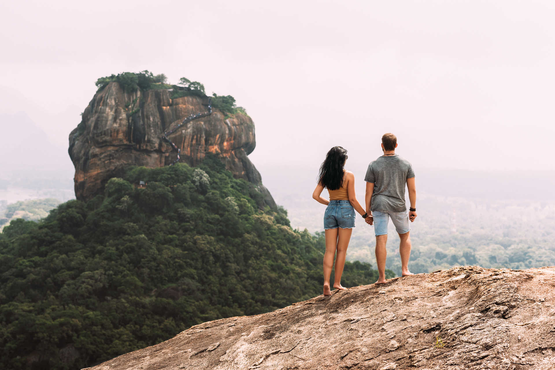 Couple lors d'une lune de miel au Sri Lanka