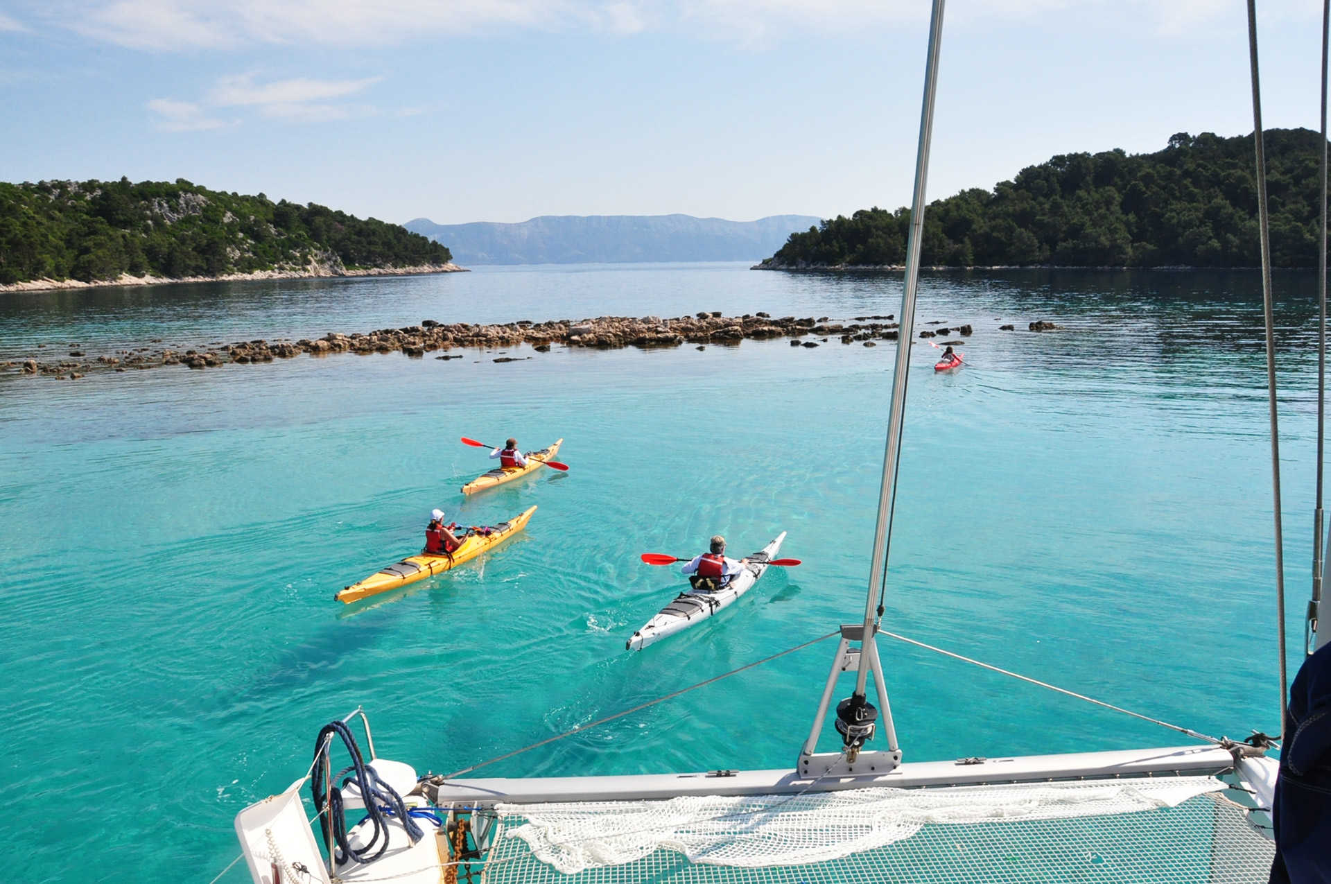 Croatie, kayak dans l'archipel des Kornati © D. ERCEG Croatie, kayak dans l'archipel des Kornati