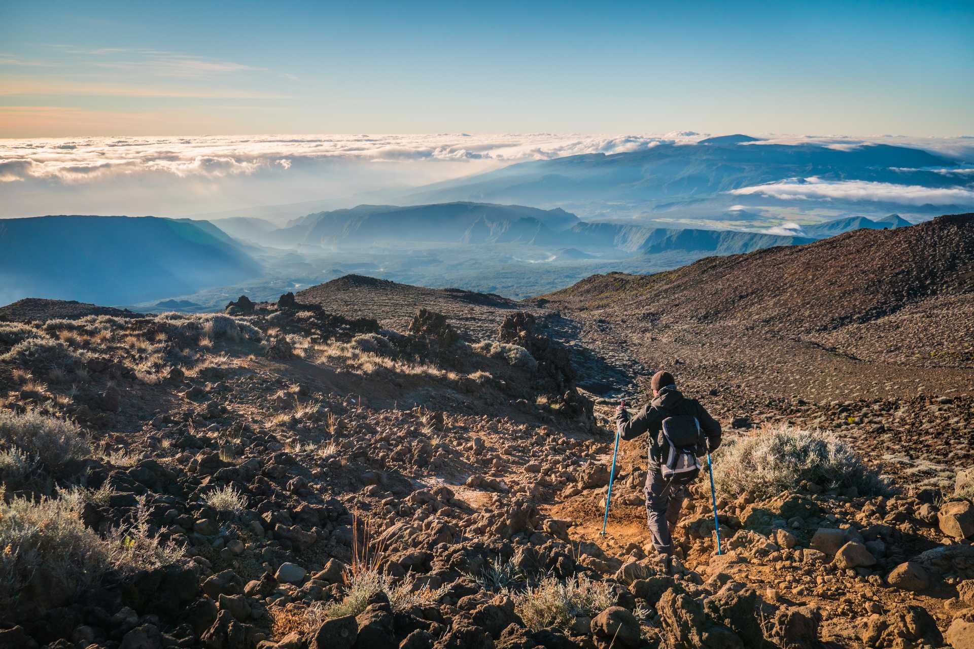 Descente du Piton des Neiges à la Réunion © Sinssaine Bertrand Descente du Piton des Neiges à la Réunion
