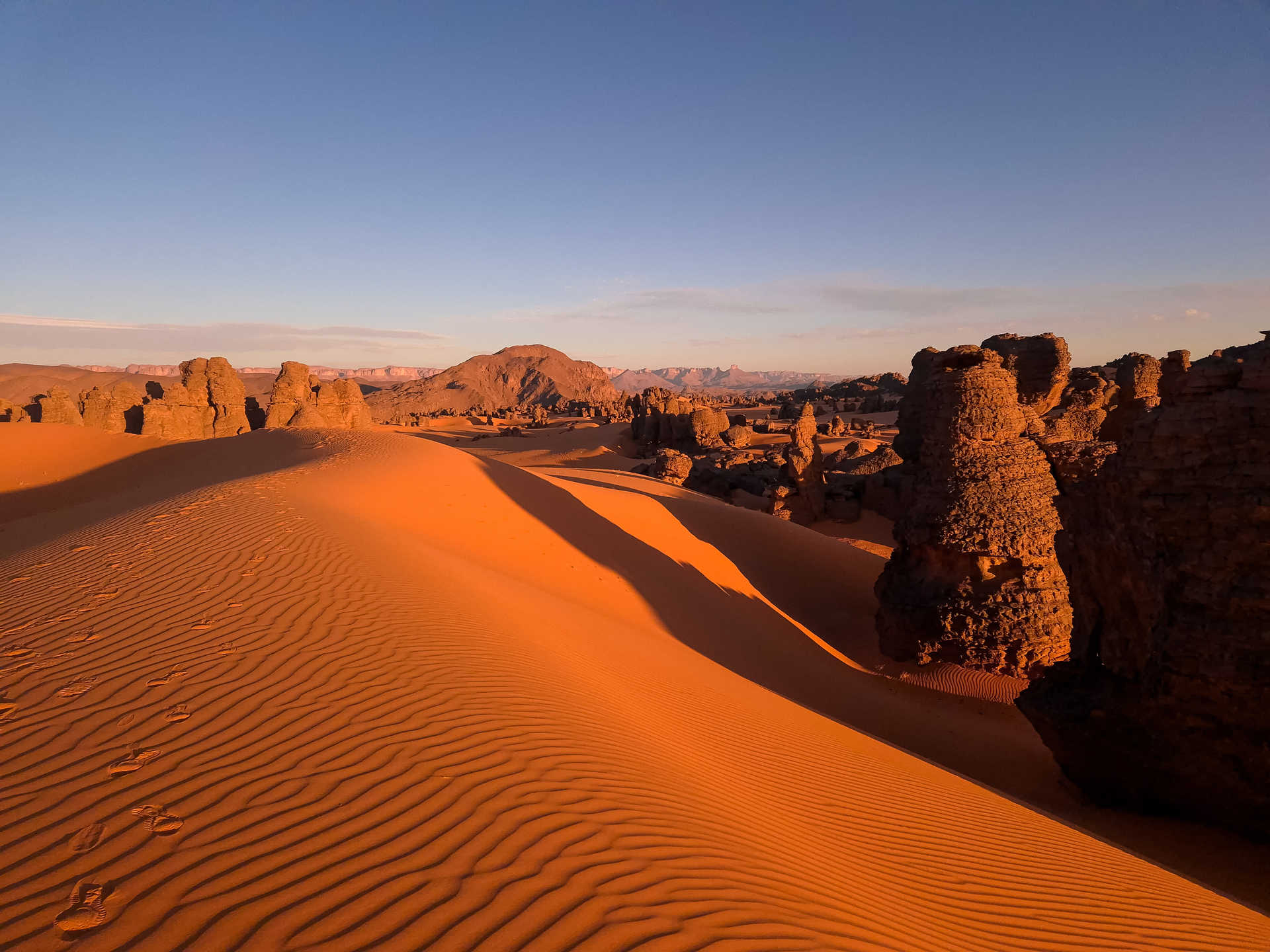 Dunes d'In Aramas en Algérie