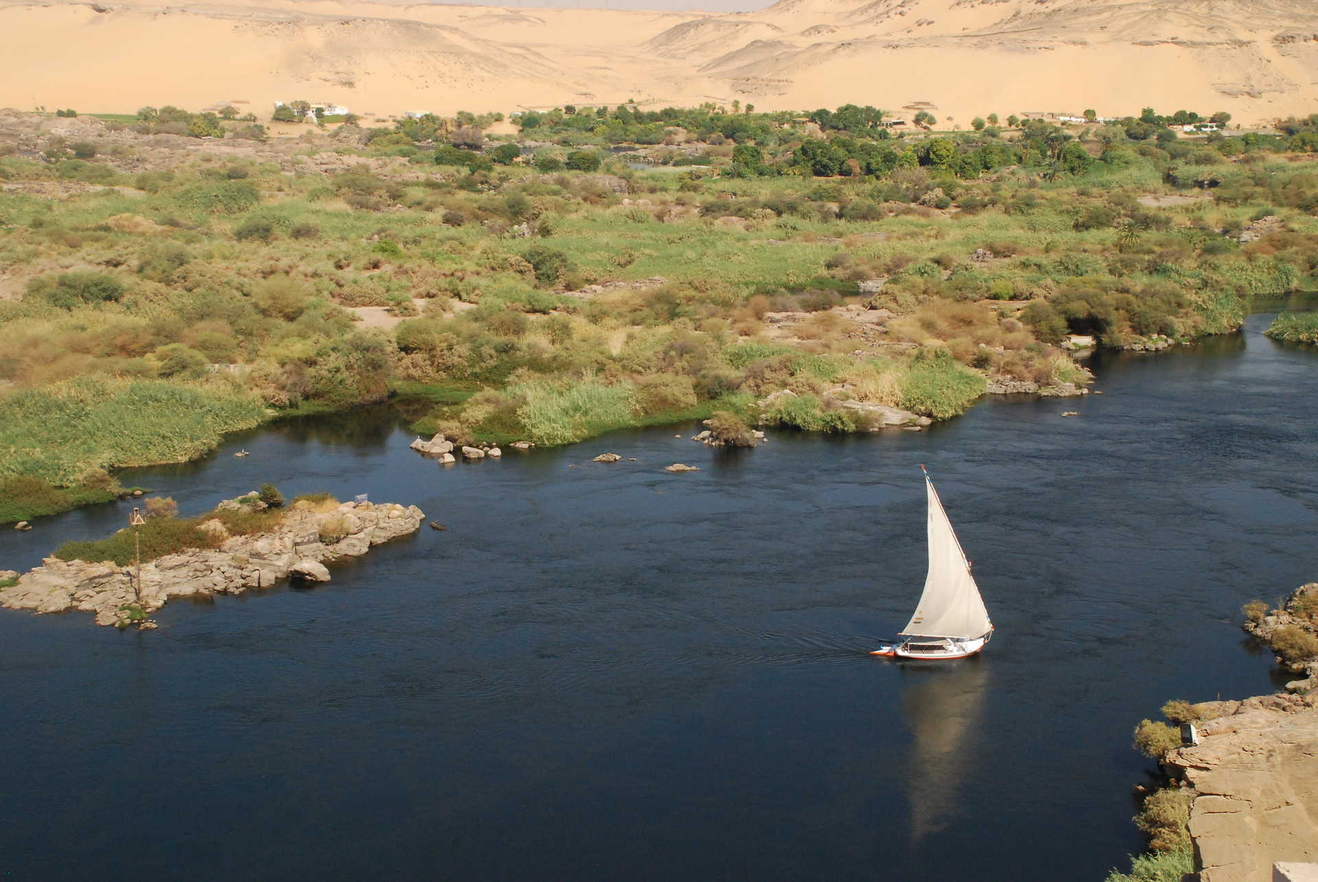 Felouque sur la première cataracte du Nil