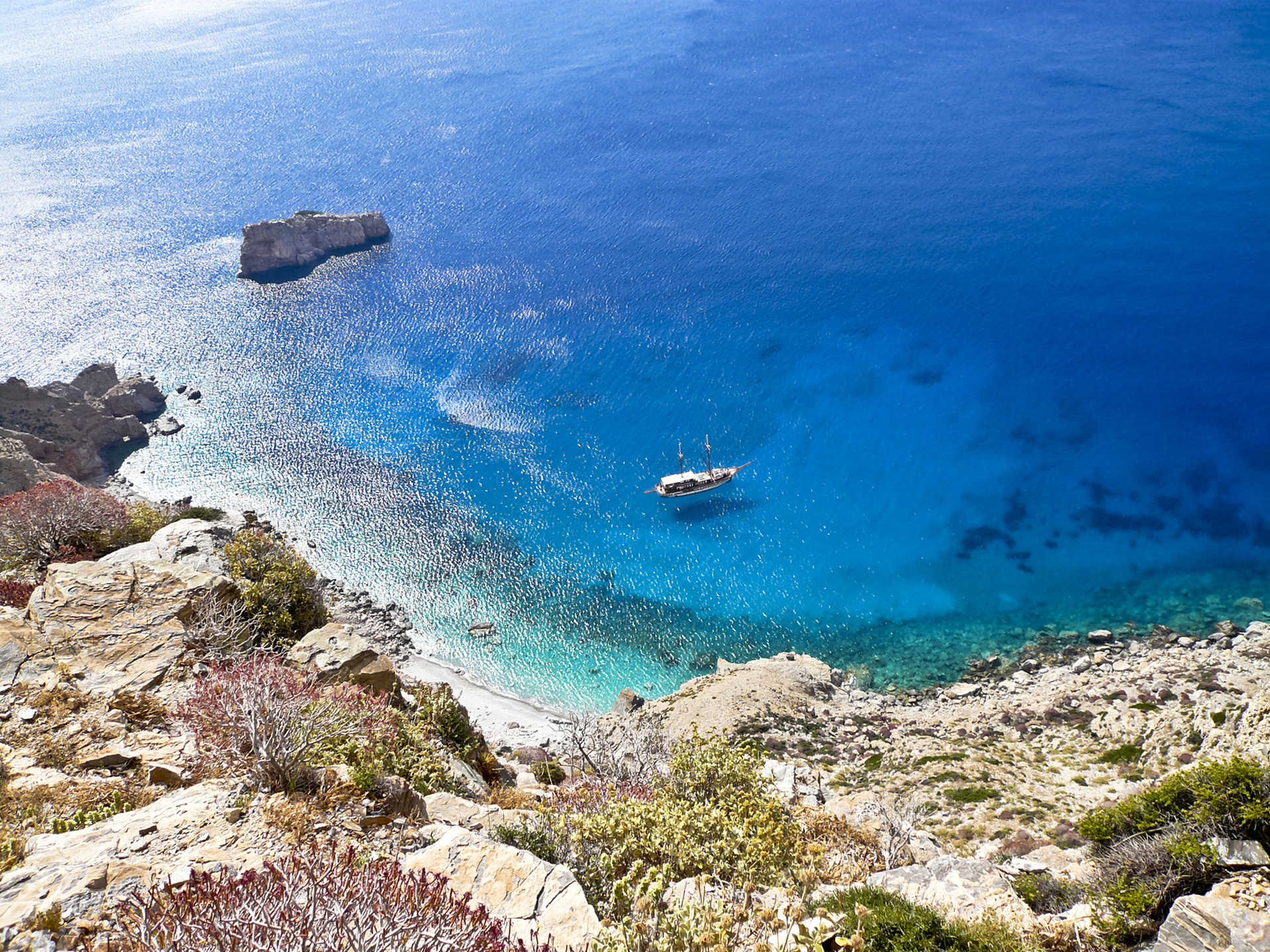 Grèce, sur l'île d'Amorgos