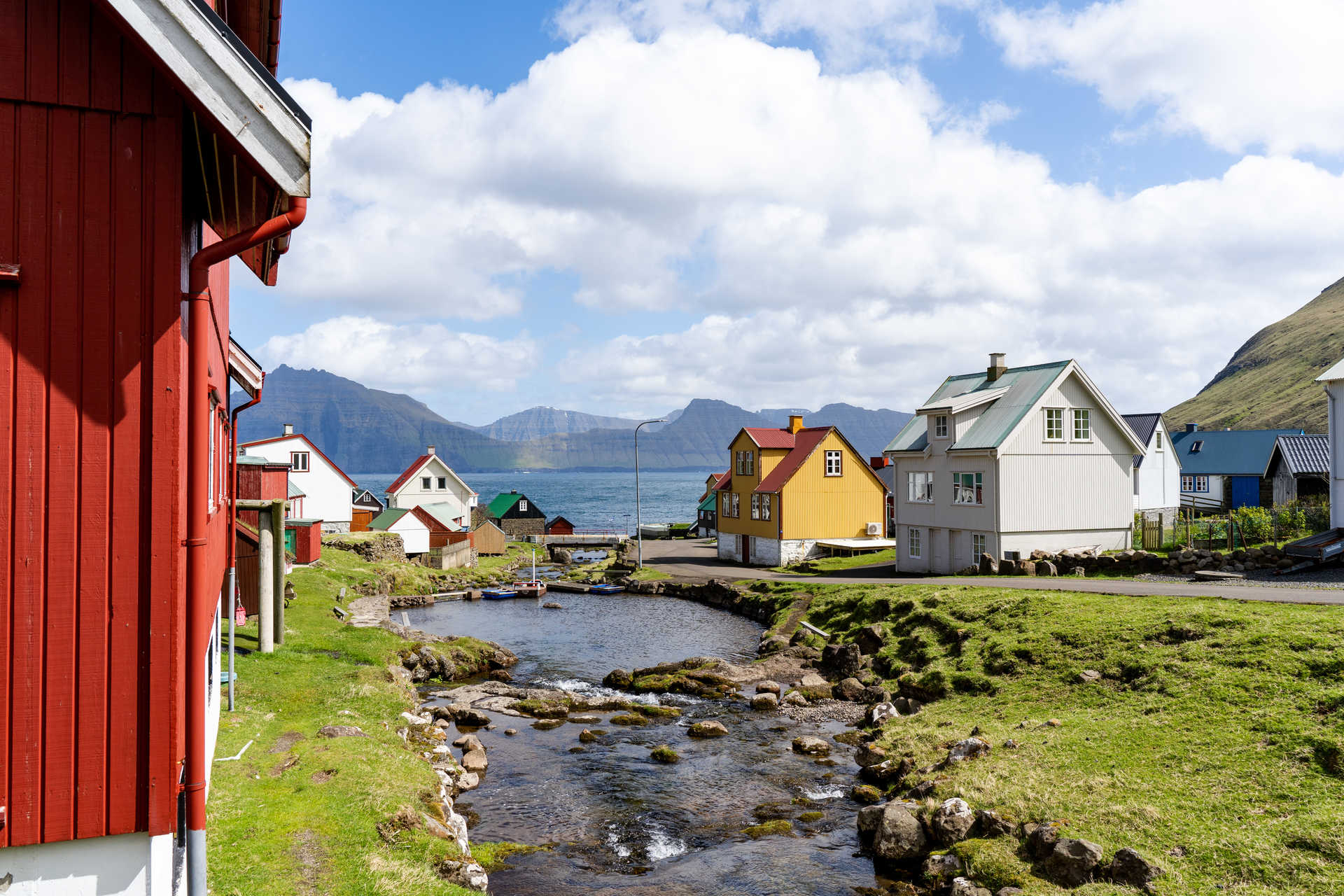 Iles Féroé village de Gjógv