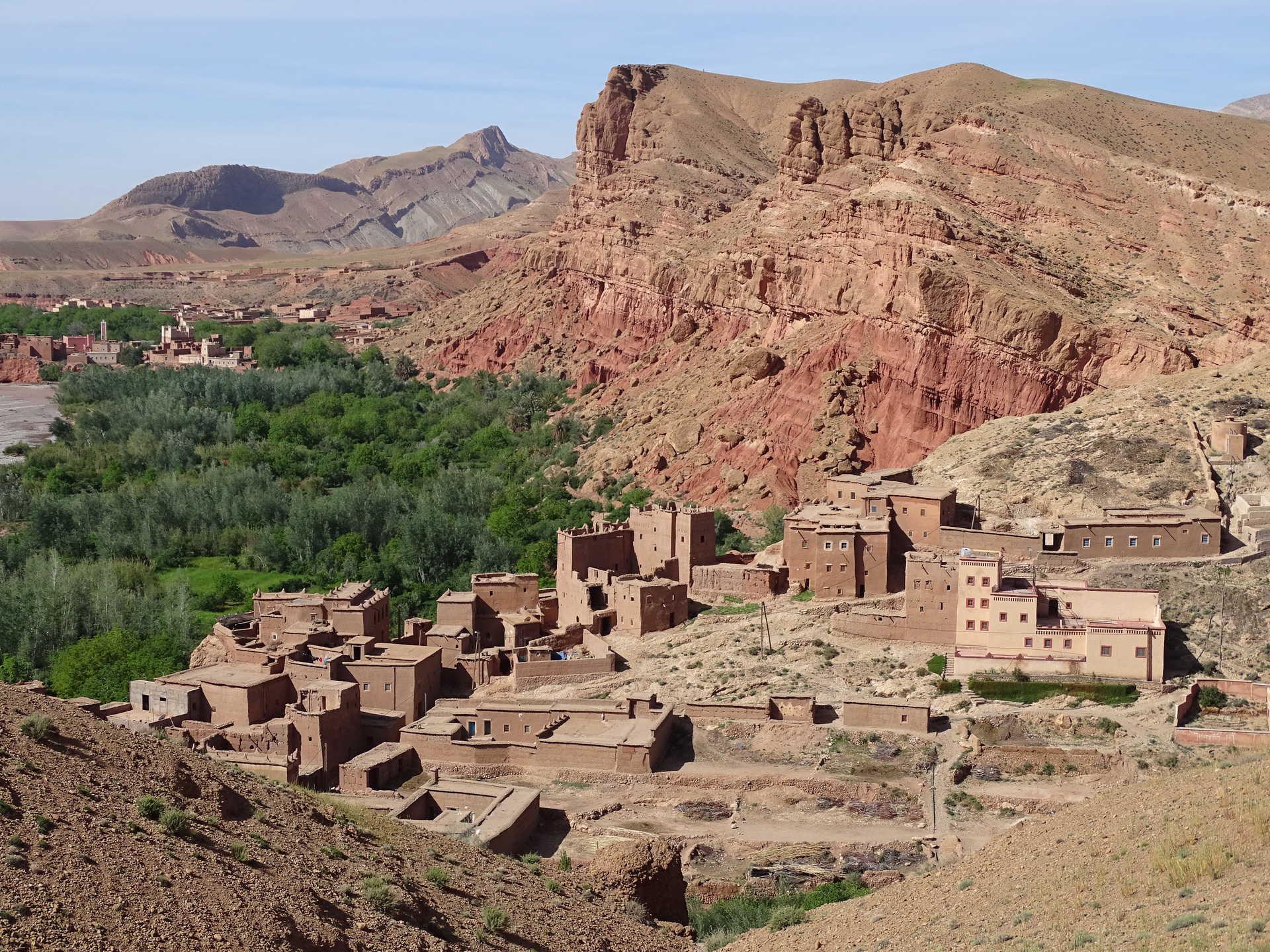La vallée du M'Goun au sud de Bou Taghrar - © Jammet Mélanie Vallée du M'Goun Bou Taghrar Atlas Maroc