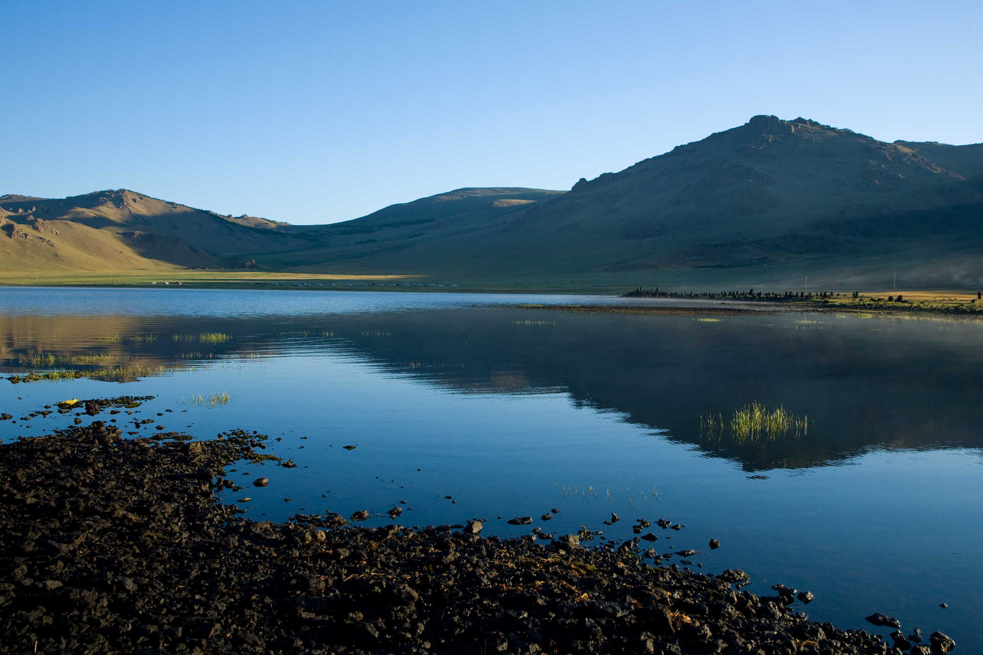 Lac de Terkhiin Tsagaan Nuur en Mongolie