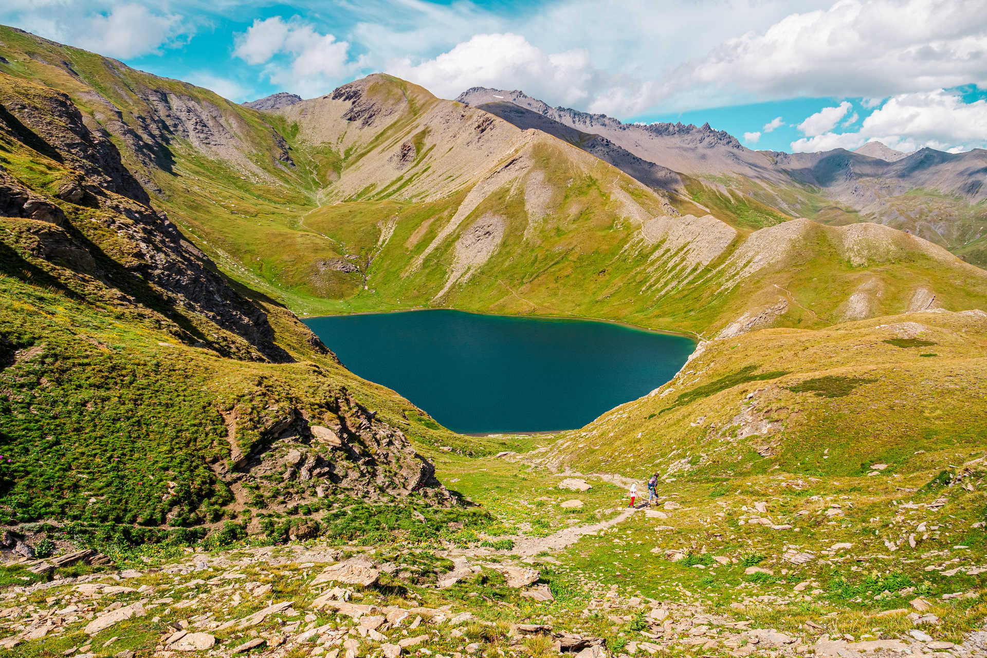Lac Malrif dans le Queyras dans les Alpes