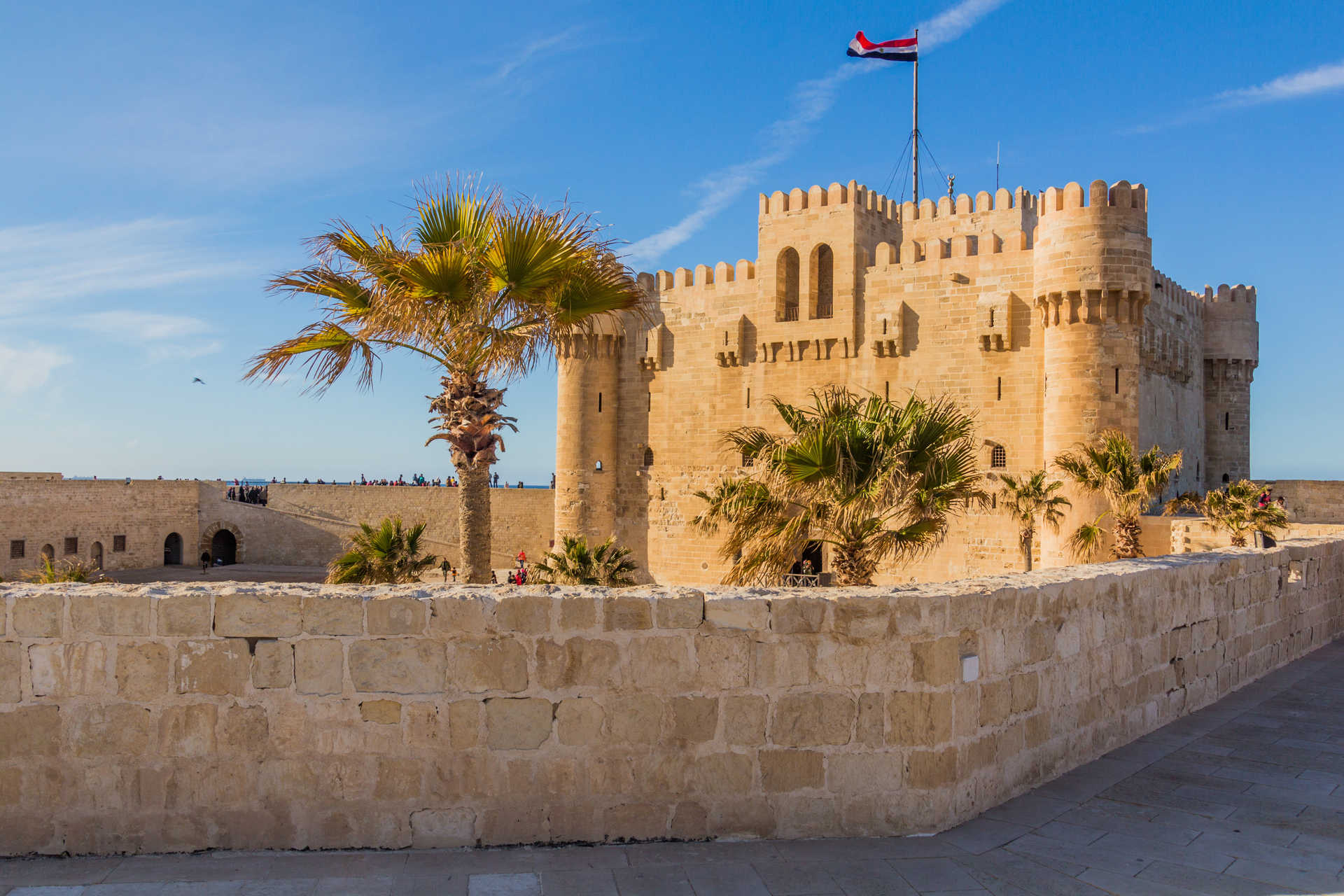 Le fort d'Alexandrie en Egypte