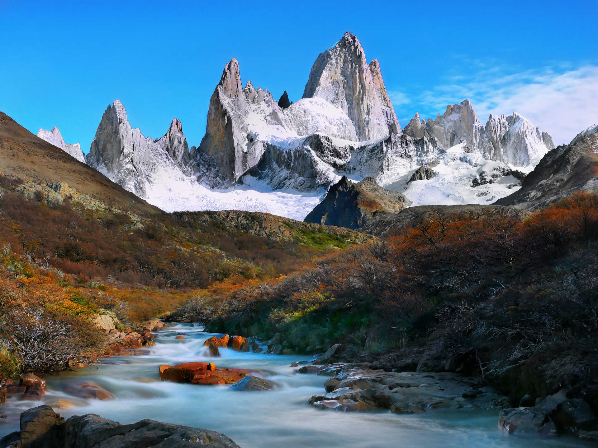 Montagne Fitz Roy de Patagonie au Chili