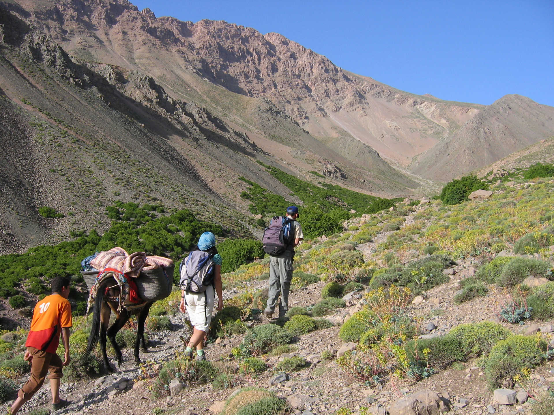 Montée vers le plateau de Tarkeddit - © Martin Laprade Nicolas tarkeddit rando haut atlas central maroc