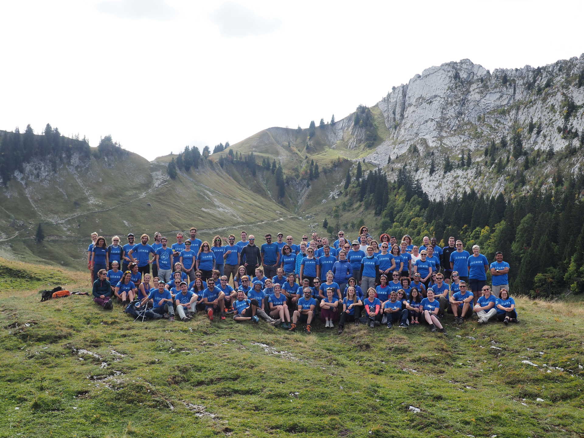 Notre équipe Altaï réunies dans les Bauges, Alpes