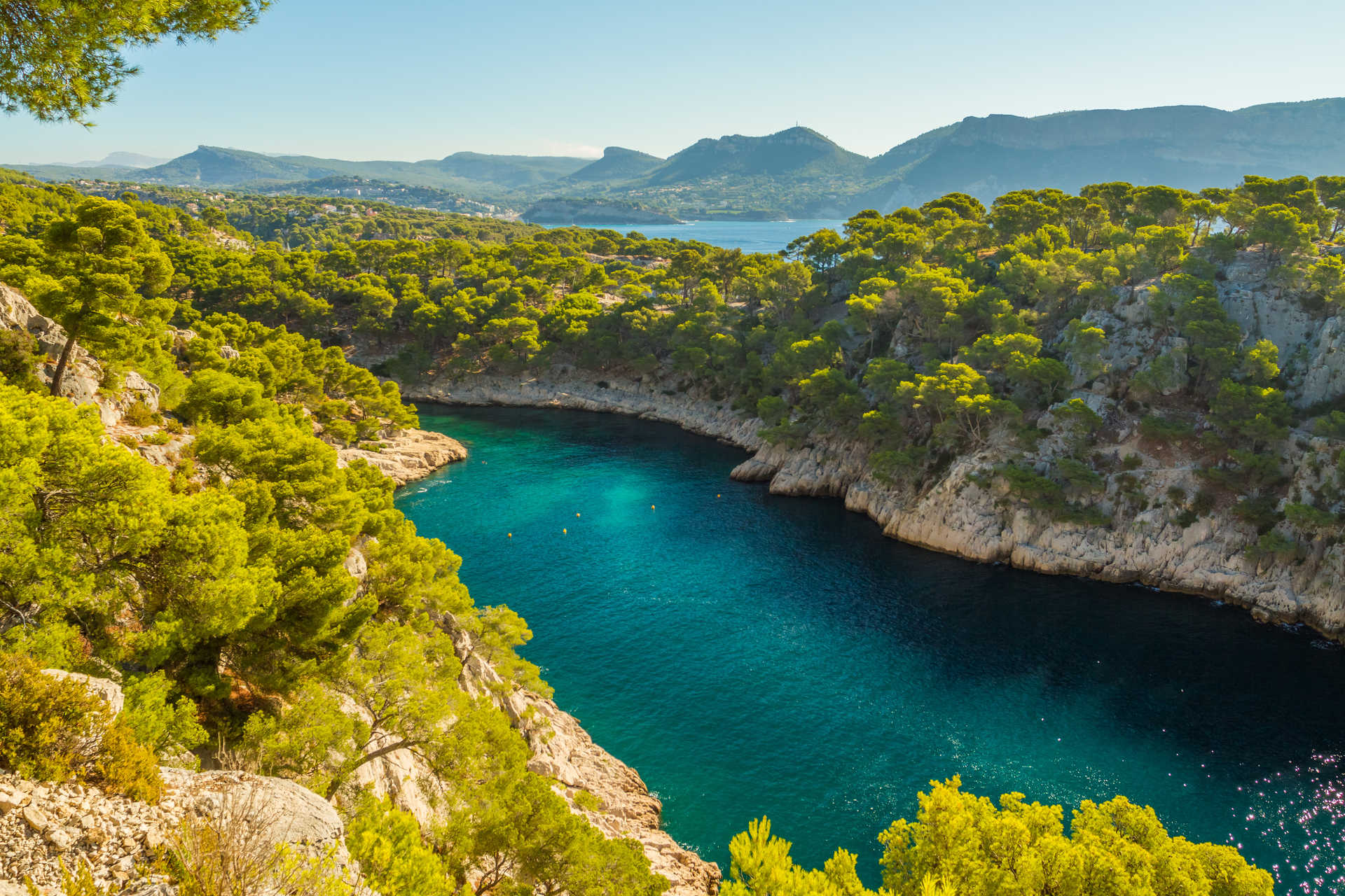 Parc national des calanques sur la Côte d Azur en France