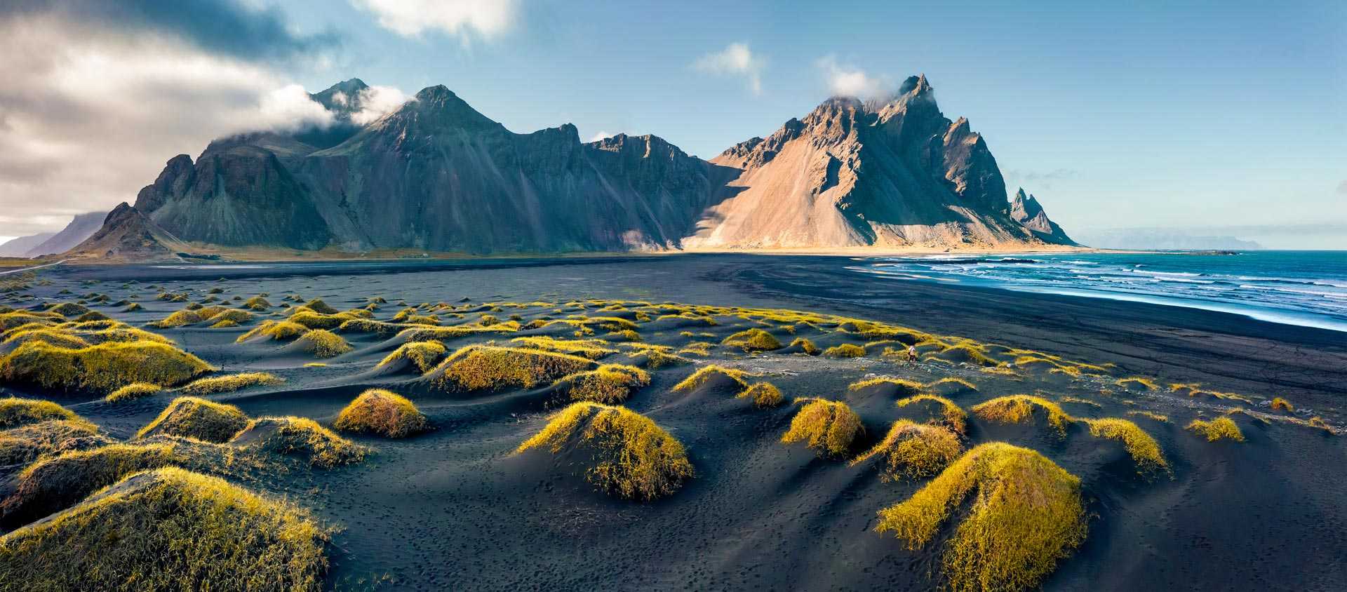 Plage de sable noir en Islande