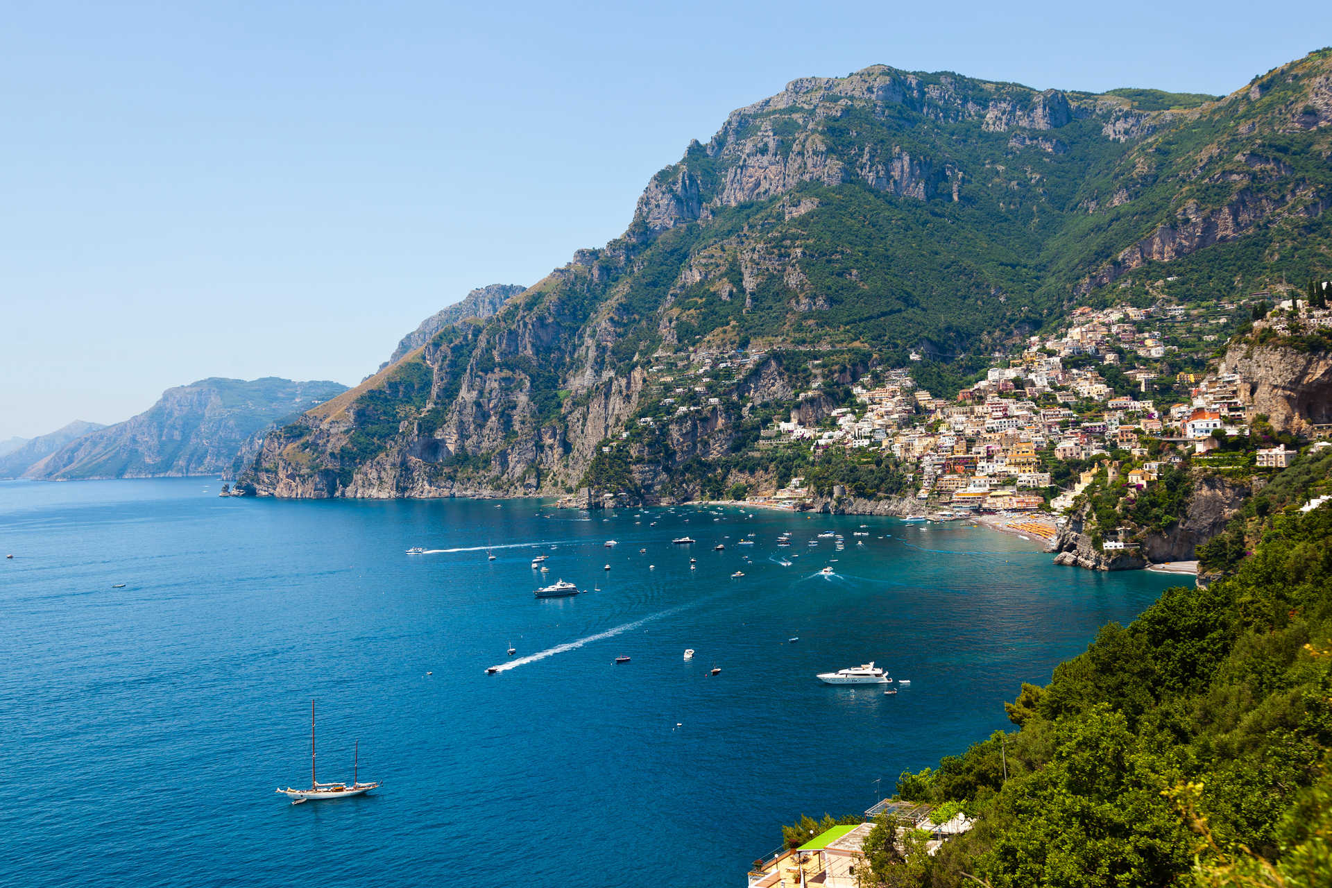 Positano sur la côte Amalfitaine en Italie