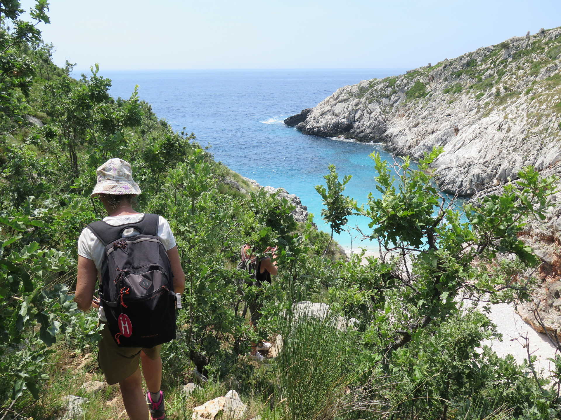 Randonnée dans la baie de l'Anglais, Karaburun, Albanie