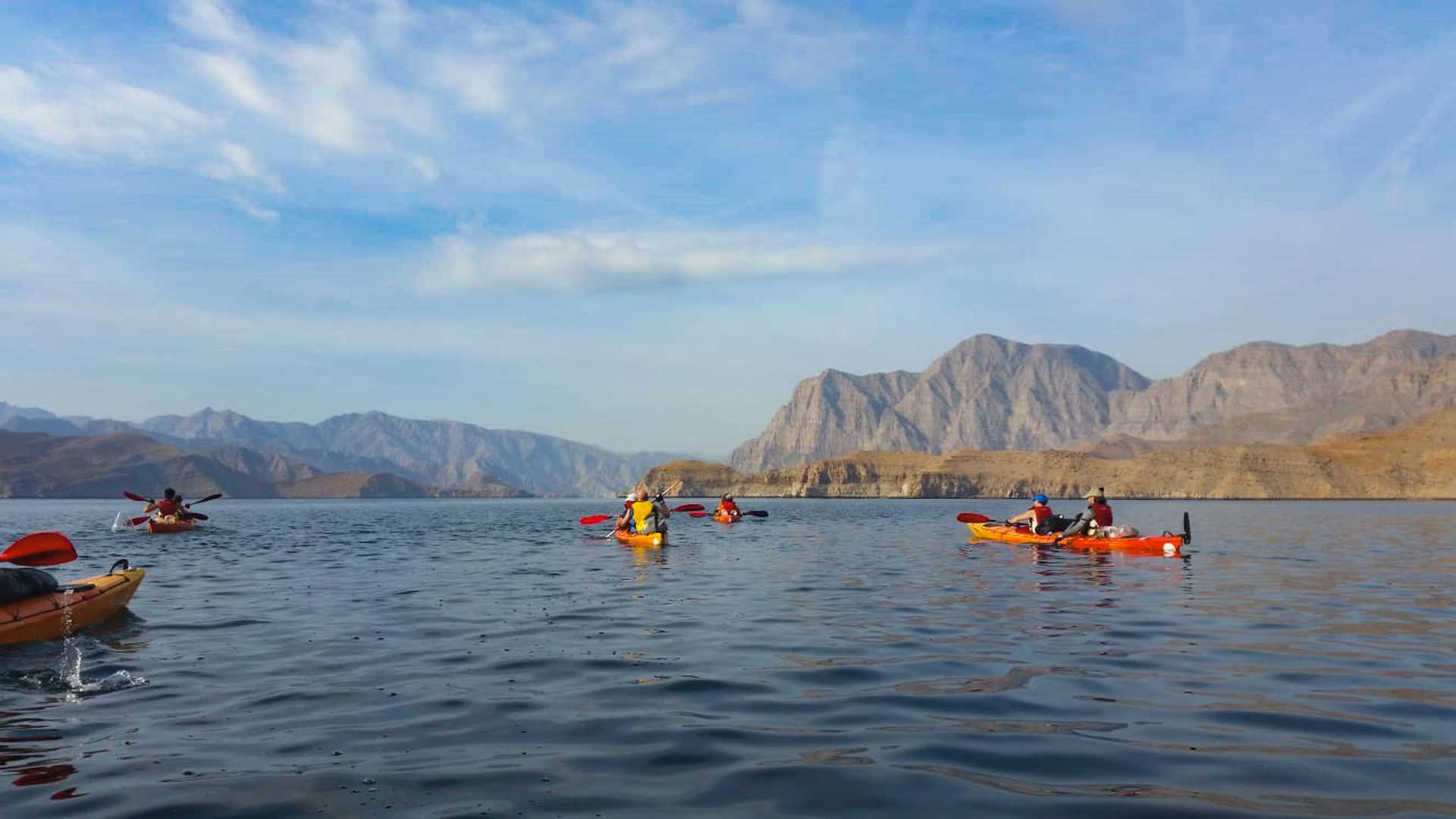 Randonnée kayak à Musandam, les fjords d'Oman