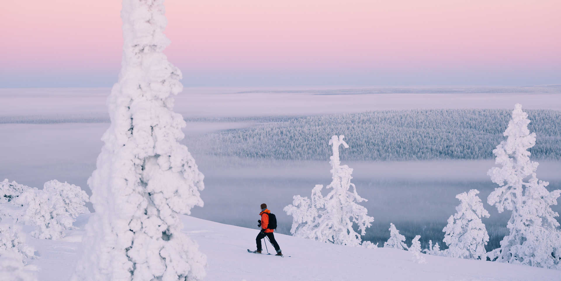 Ski en finlande en hiver