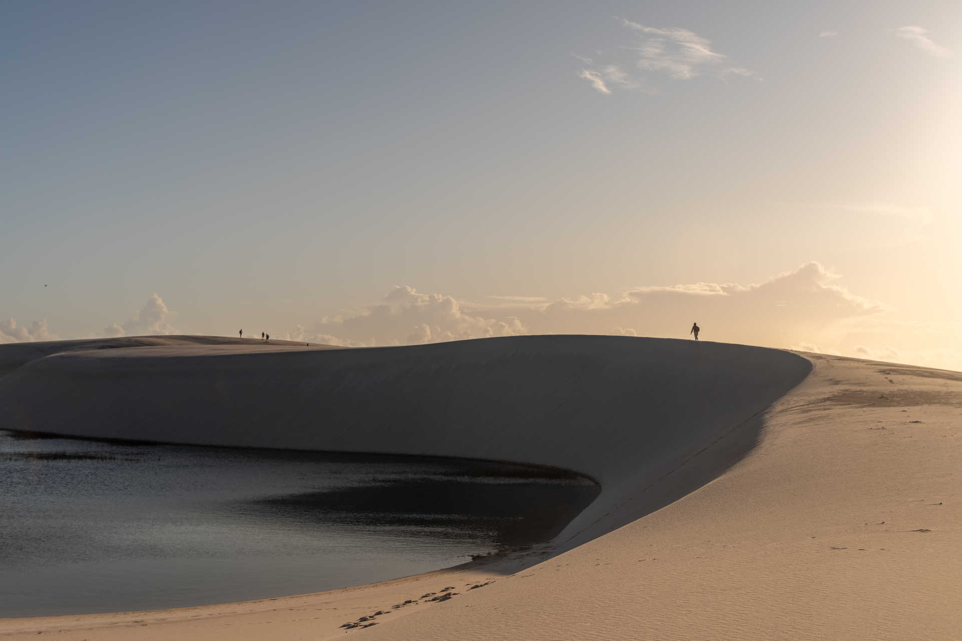 Sommet d'une dune au Brésil