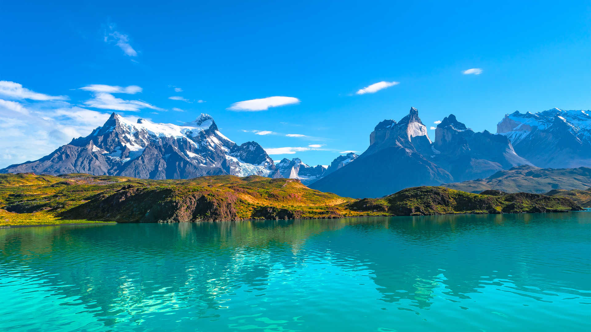 Sommets du parc national Torres del Paine en Patagonie chilienne