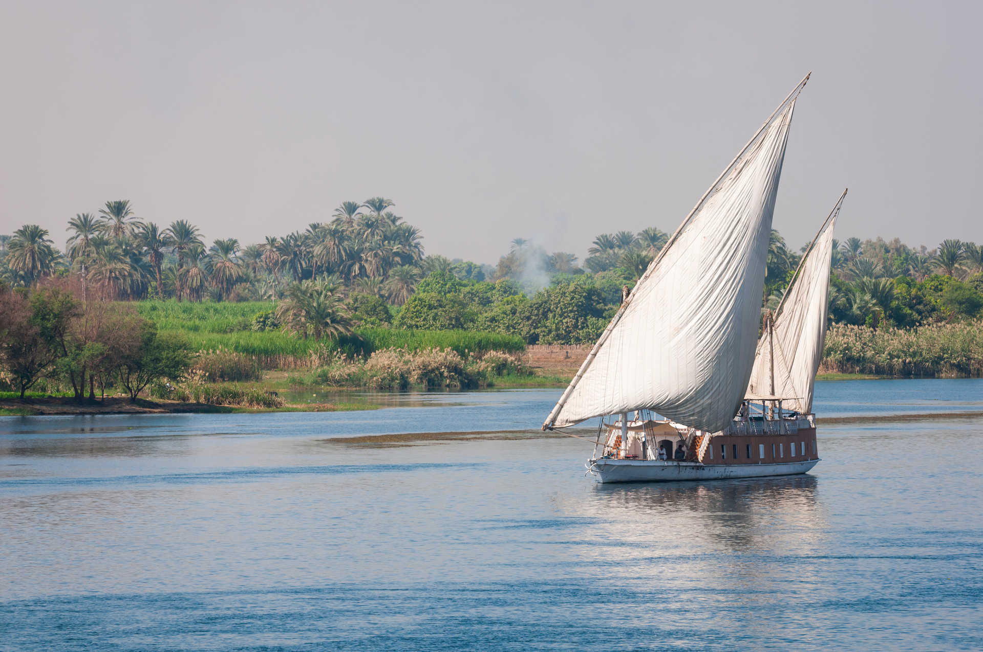 Traditionnel bateau sandal sur le Nil