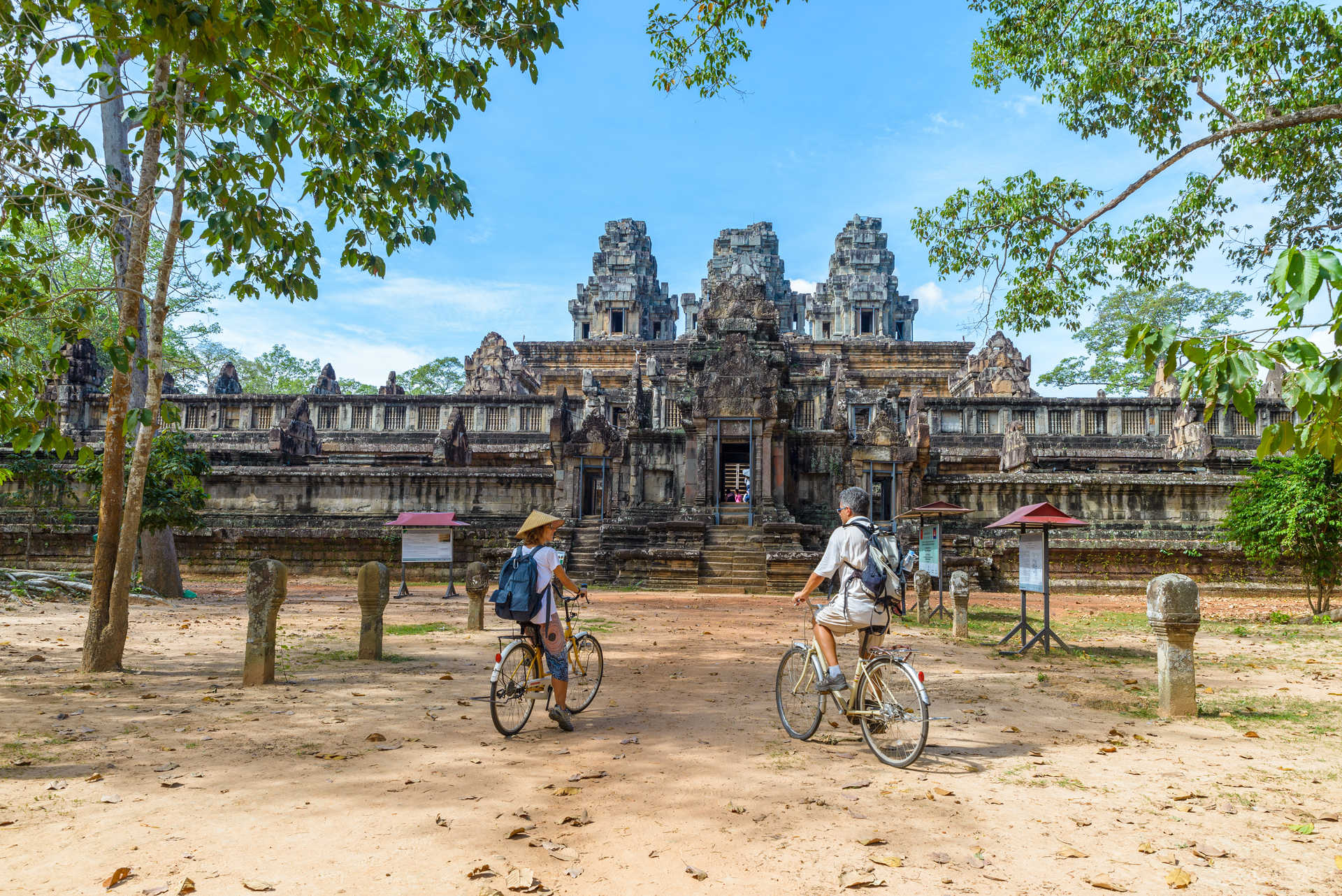 Vélo vers les temples d'Angkor