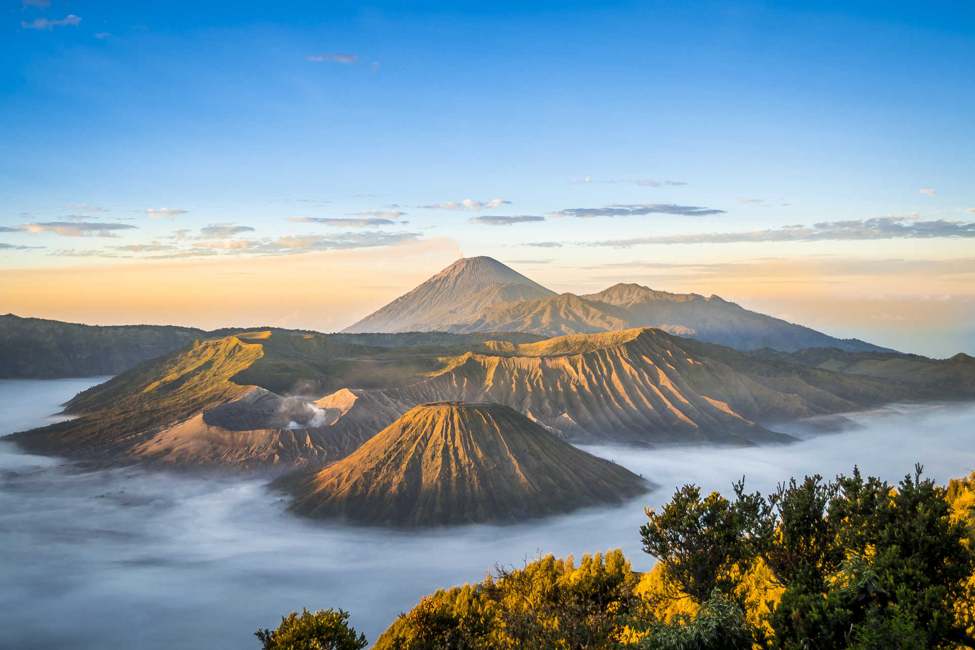 Volcans Bromo, Java, Indonésie