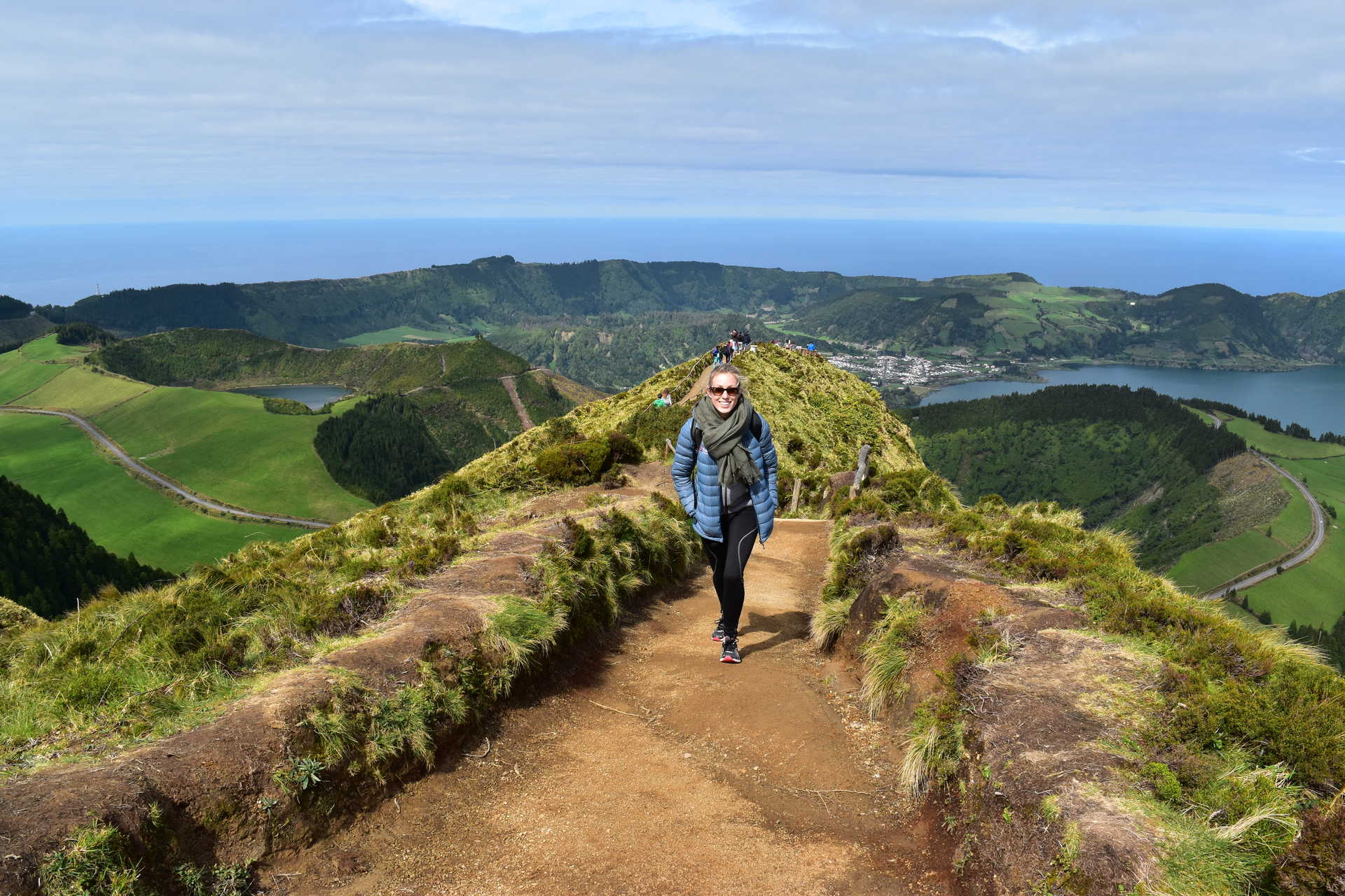 Vue de Sete Citades aux Açores