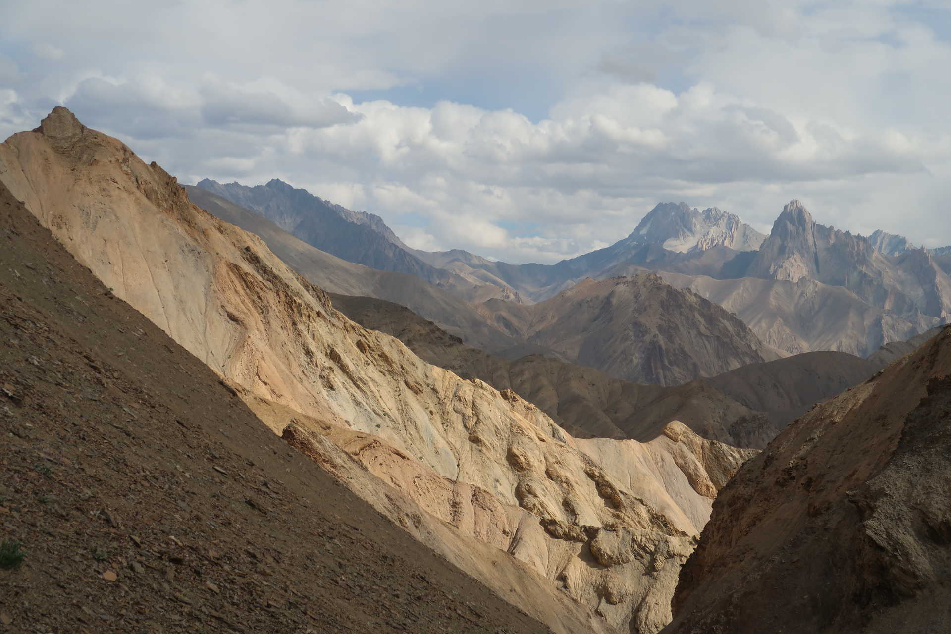 vue du nord de Zanskar, Ladakh, Inde