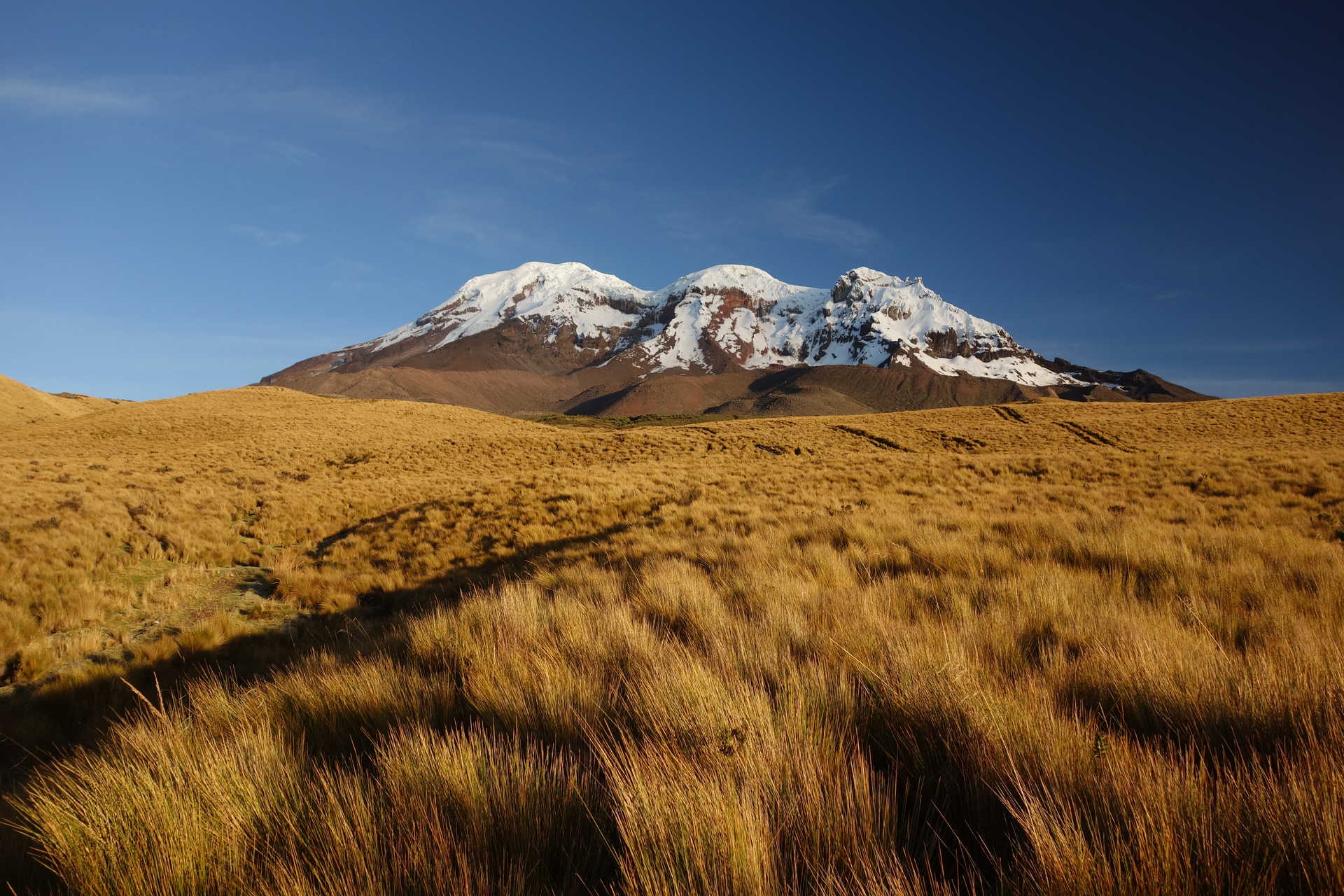 Vue sur le Chimborazo en Equateur