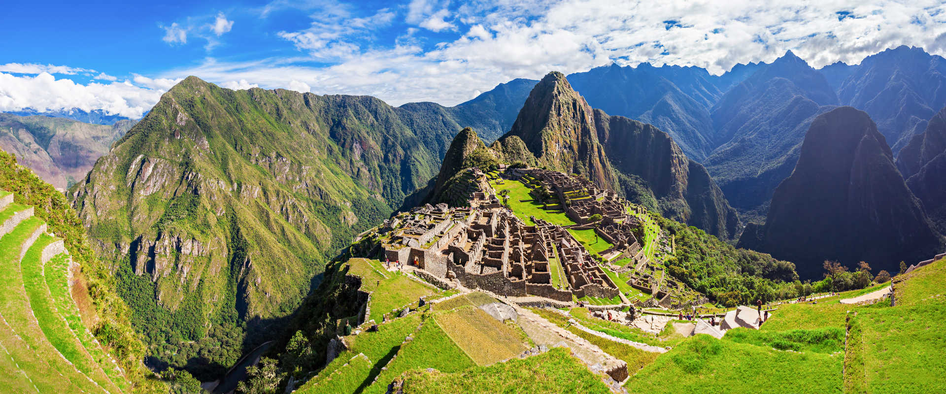 Vue sur le site du Machu Picchu au Pérou