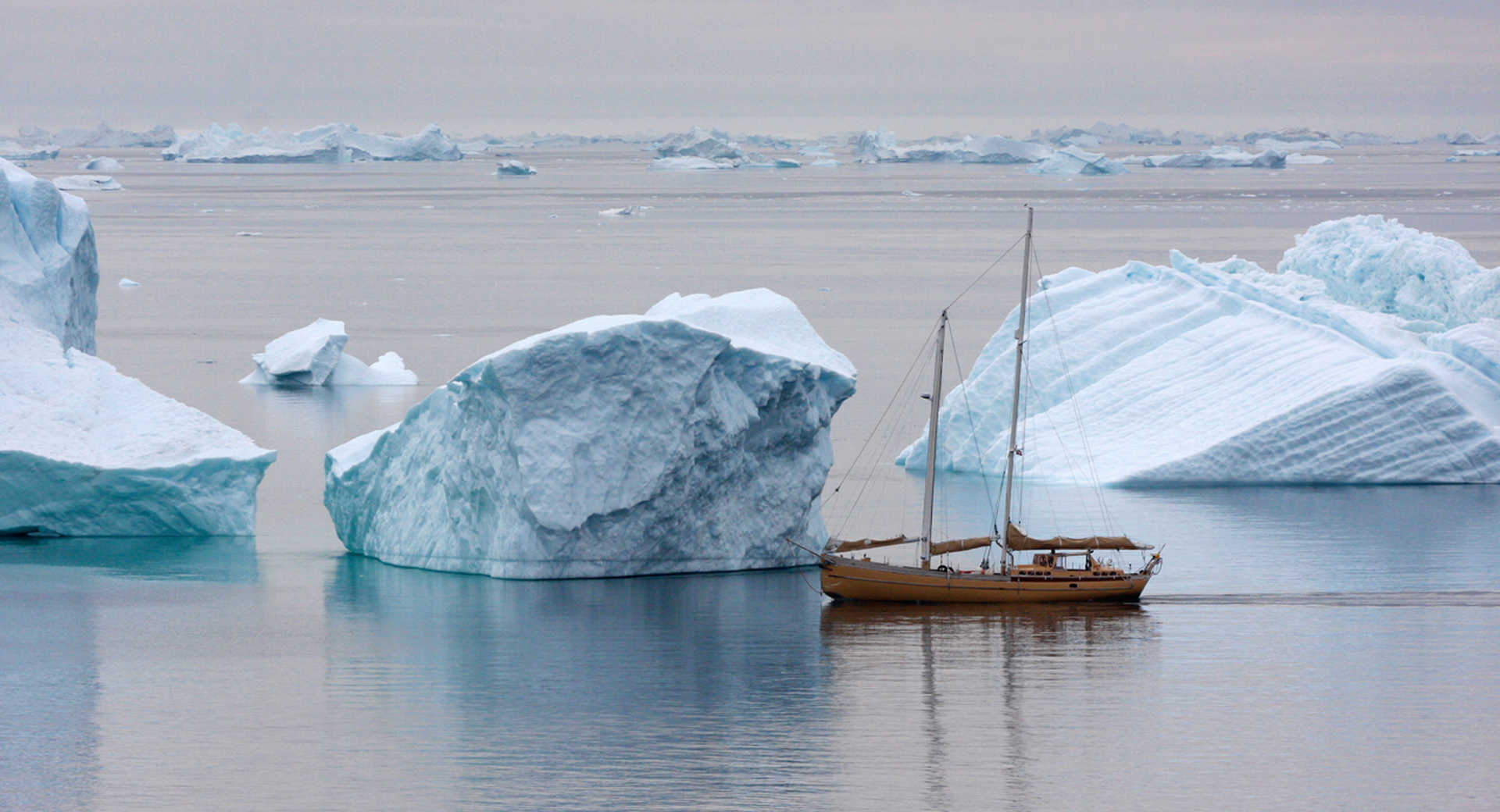 © La Louise Photo du voilier la Louise Icebergs