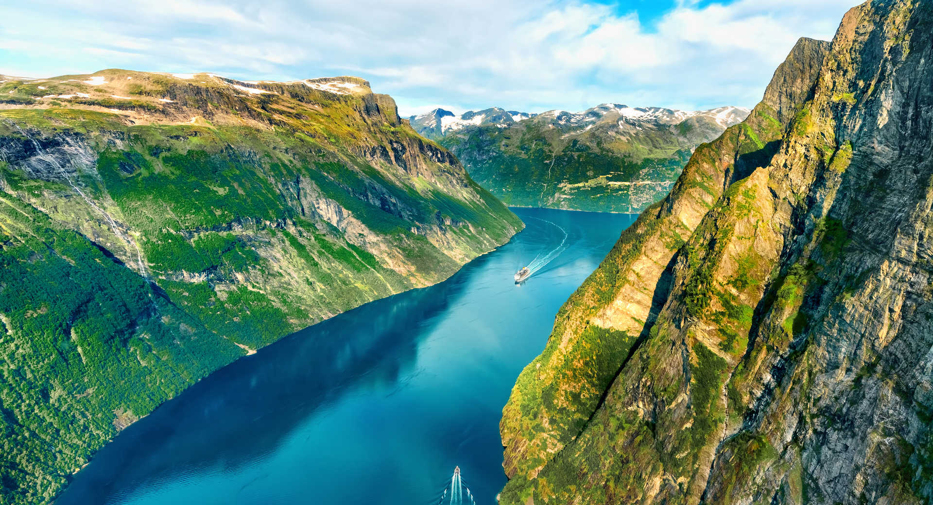 Geiranger fjord en Norvège